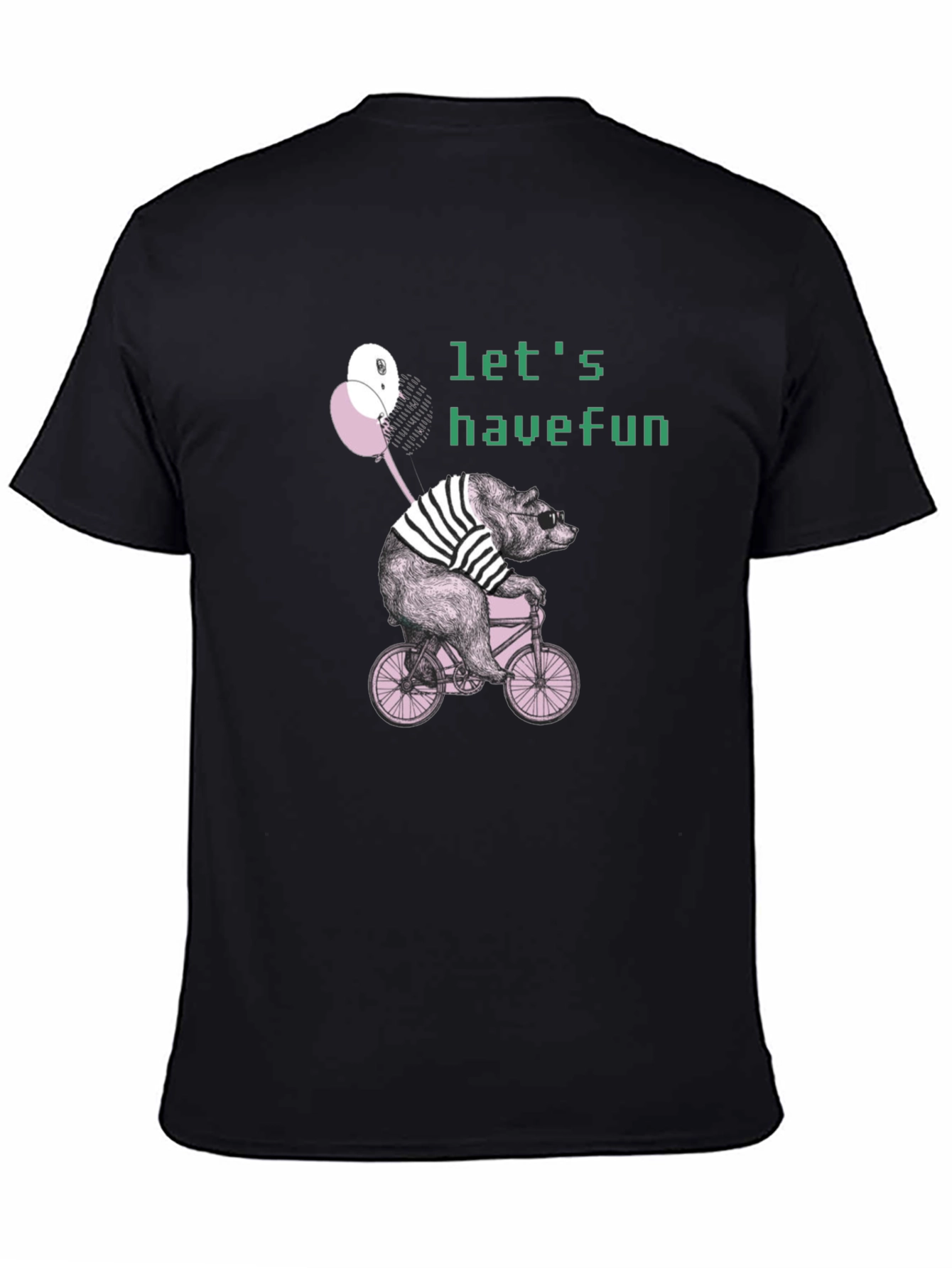 Bear on Bike Graphic T-Shirt