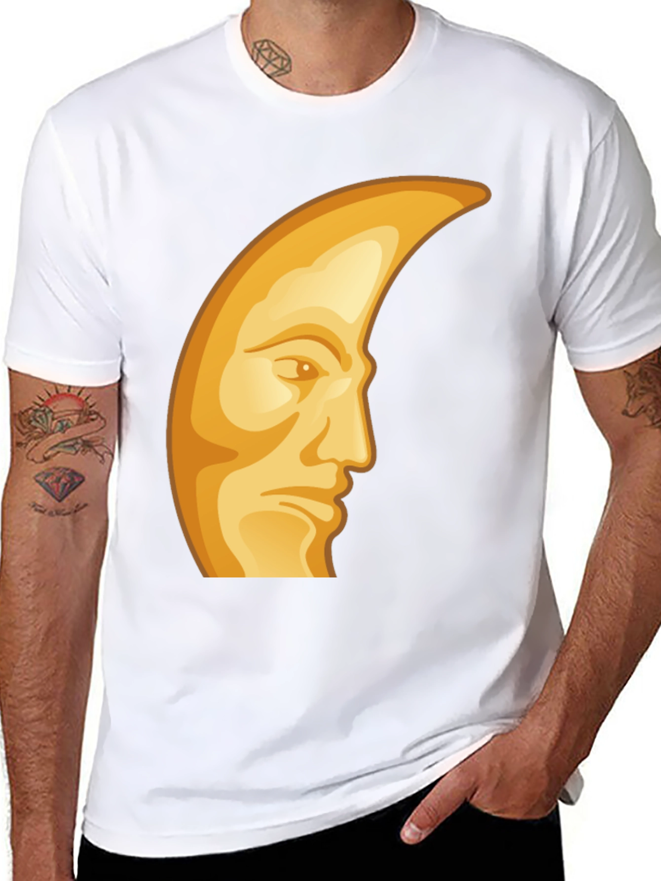 Man in the Moon Graphic T-Shirt