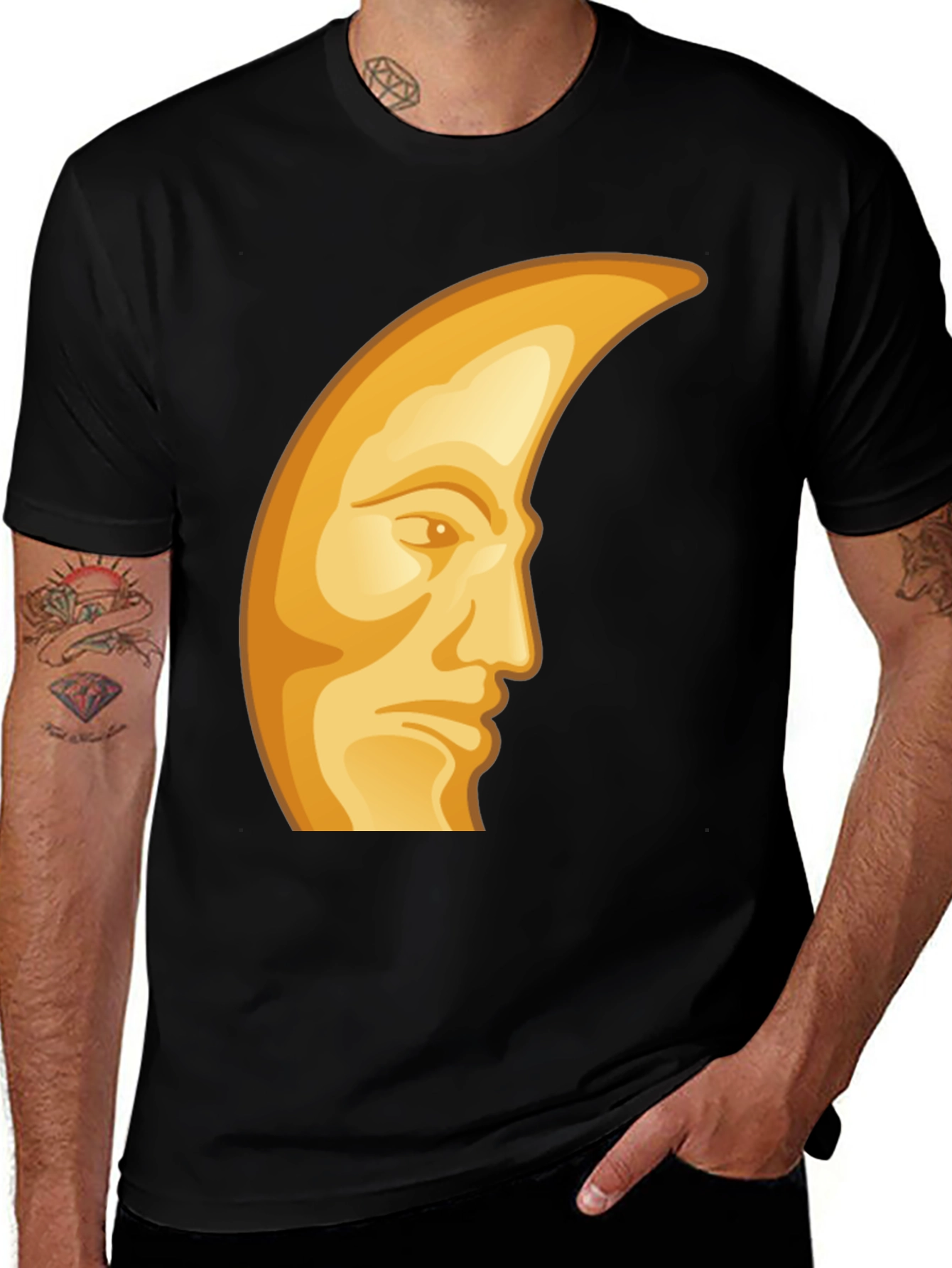 Man in the Moon Graphic T-Shirt
