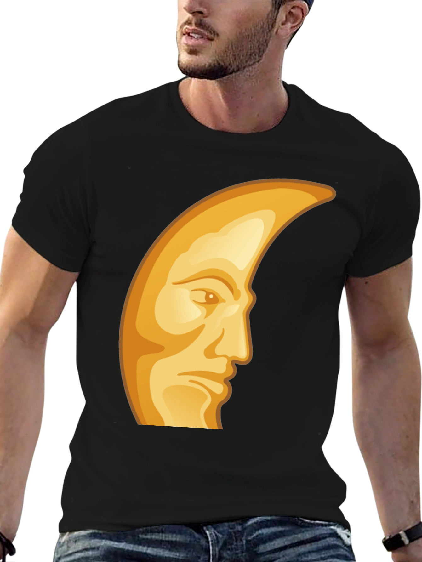 Man in the Moon Graphic T-Shirt