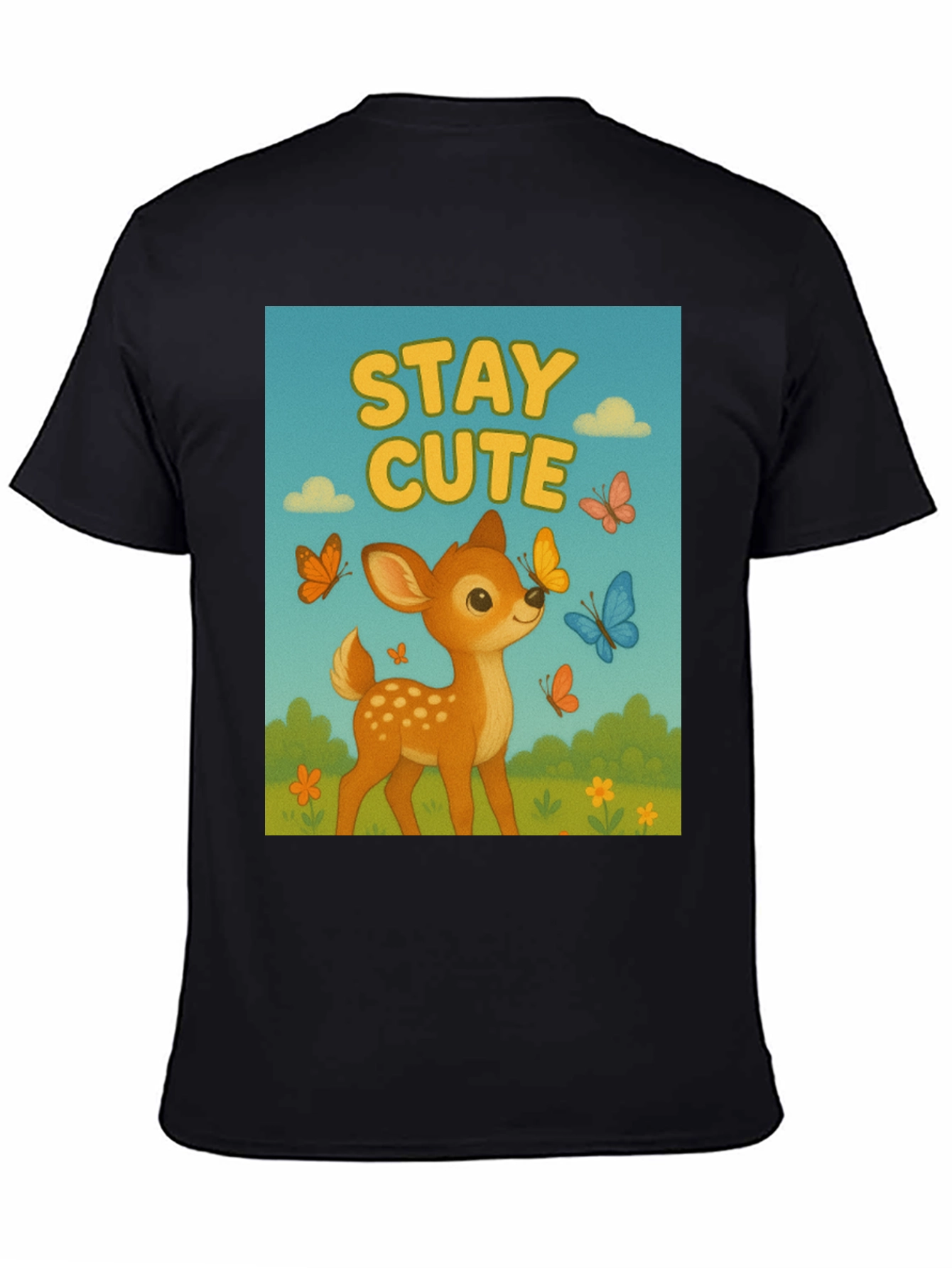 Stay Cute Deer Graphic Tee - Unisex