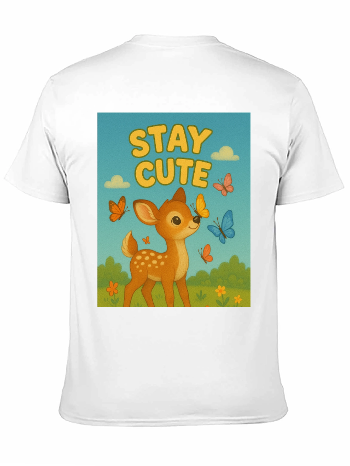 Stay Cute Deer Graphic Tee - Unisex