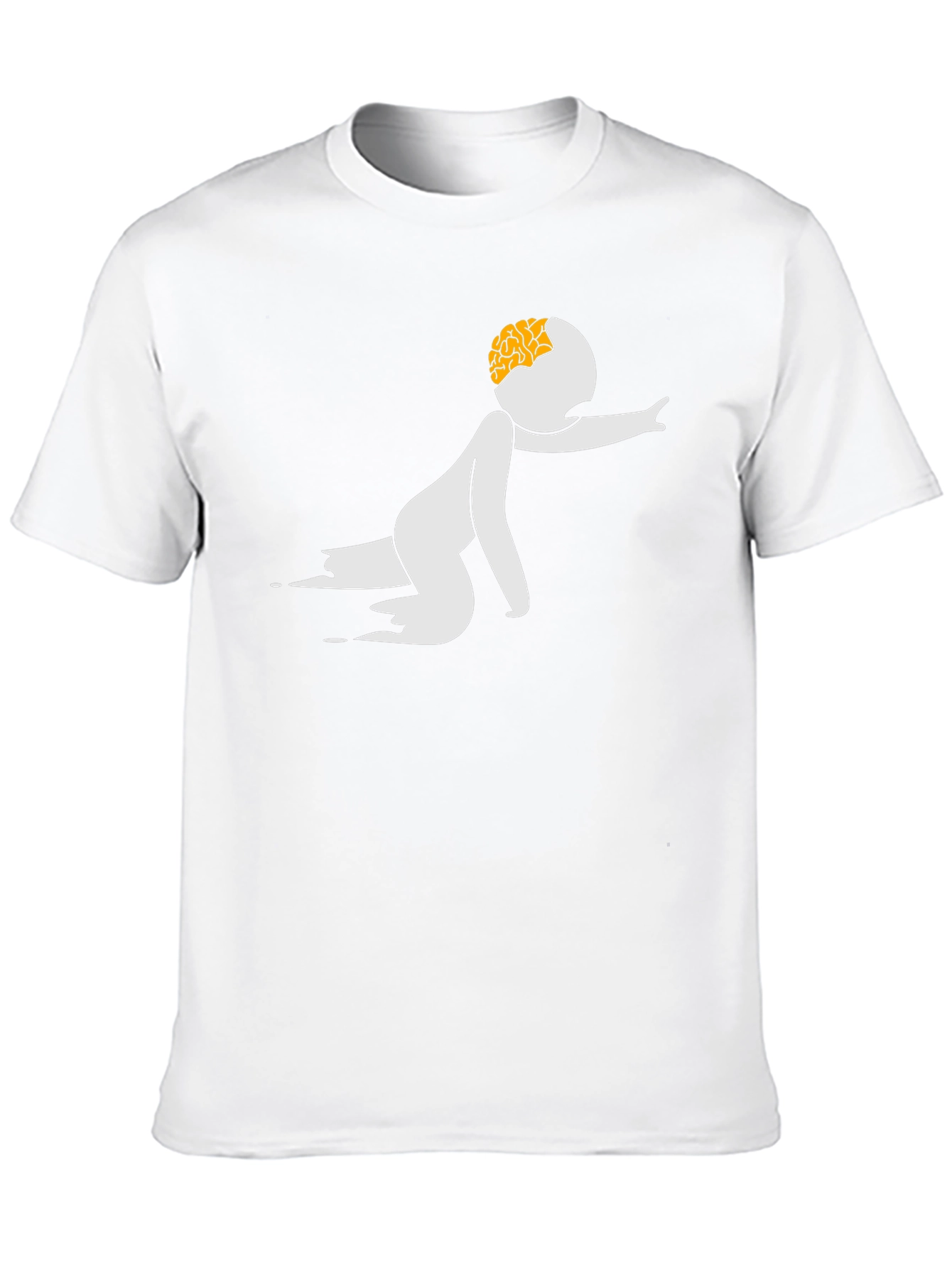 Zombie Brain Graphic Black T-Shirt
