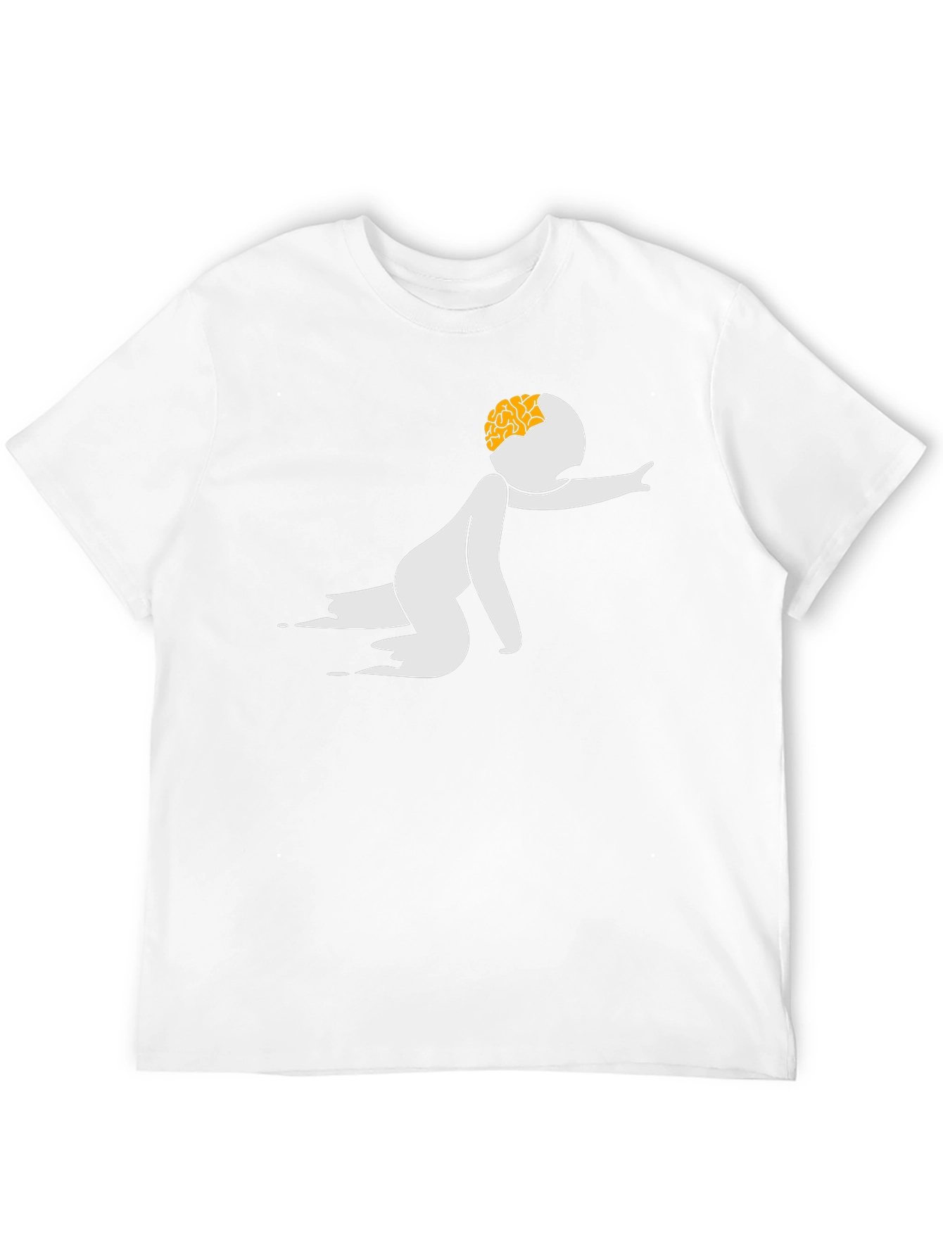 Zombie Brain Graphic Black T-Shirt