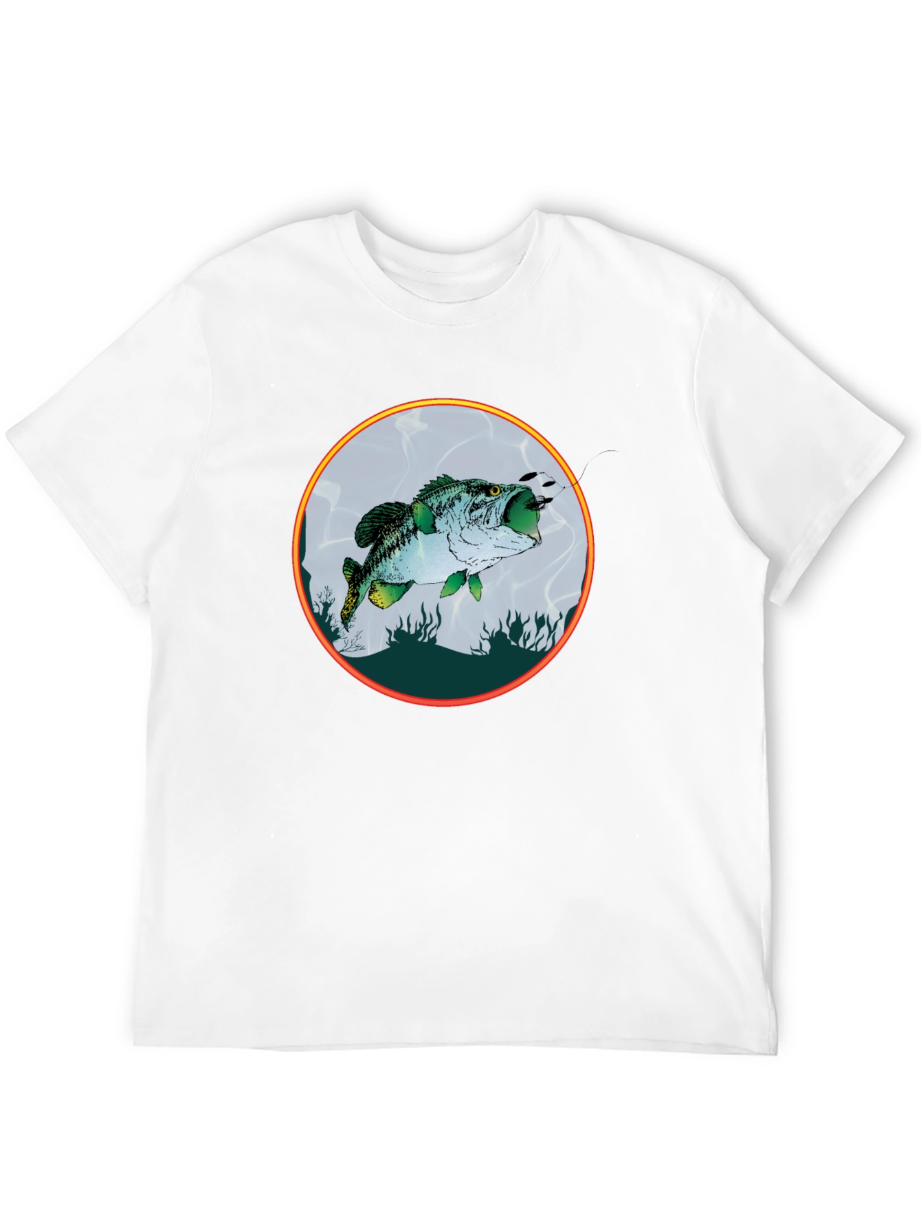 Bass Fish Graphic Tee - Fishing Lovers Shirt