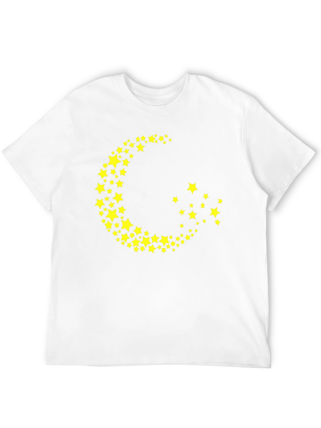 Crescent Moon Star Graphic Tee - Trendy Black T-Shirt