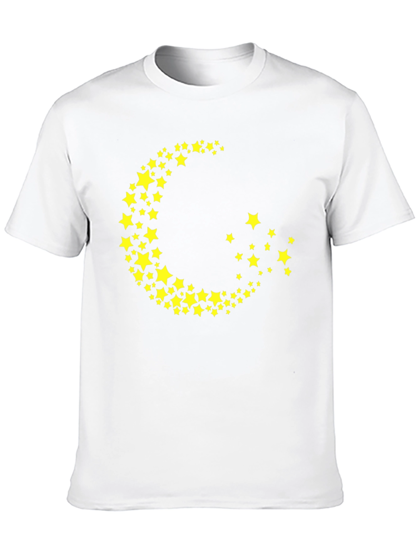 Crescent Moon Star Graphic Tee - Trendy Black T-Shirt