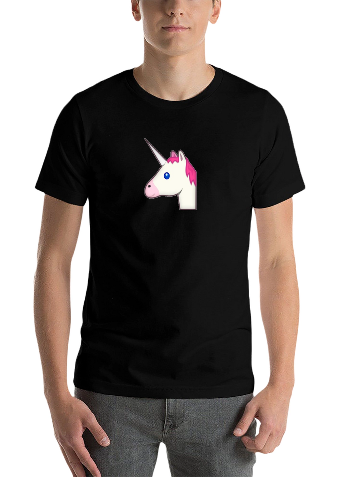 Unicorn Graphic Black T-Shirt