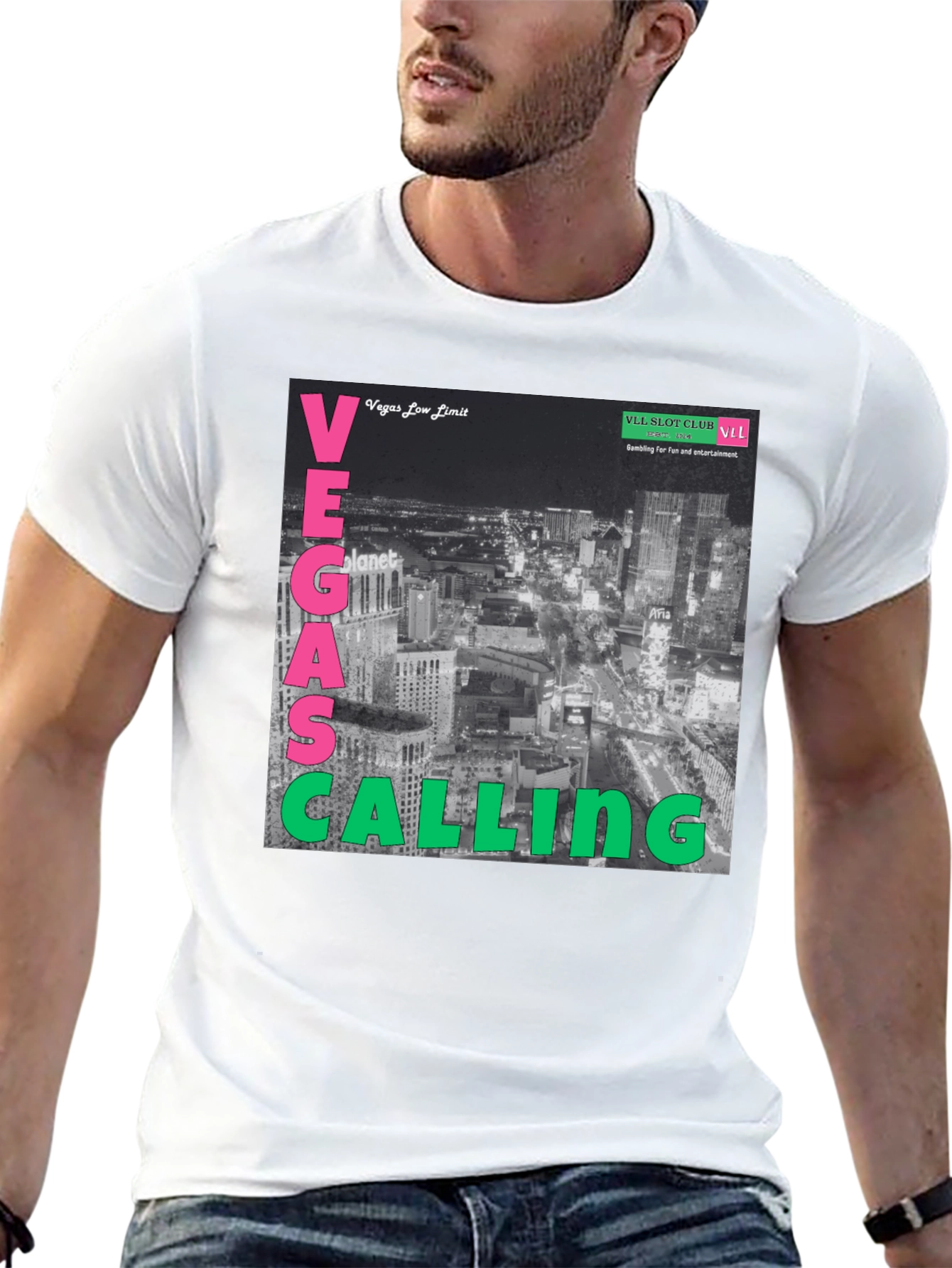 Vegas Calling Graphic T-Shirt