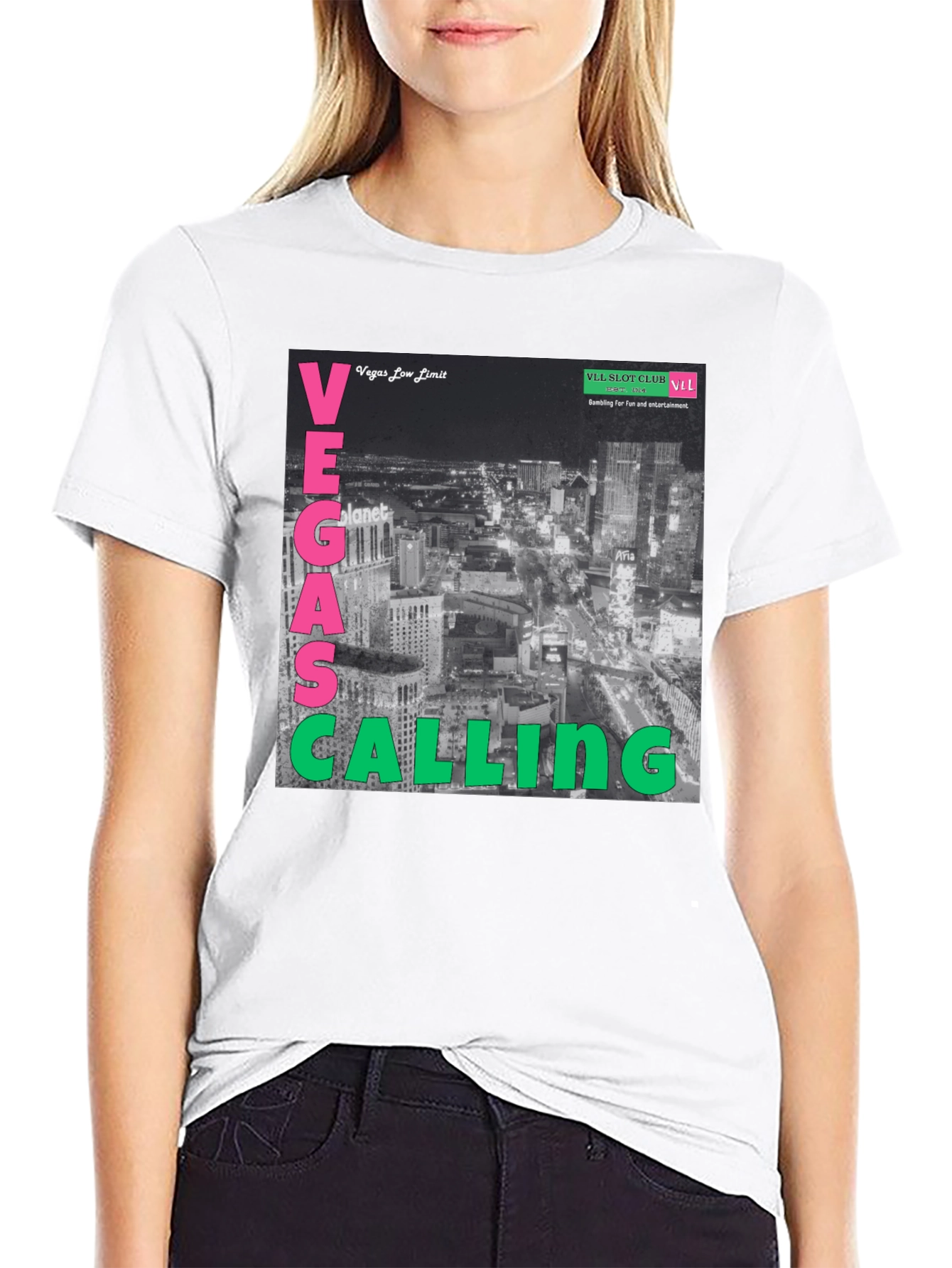 Vegas Calling Graphic T-Shirt