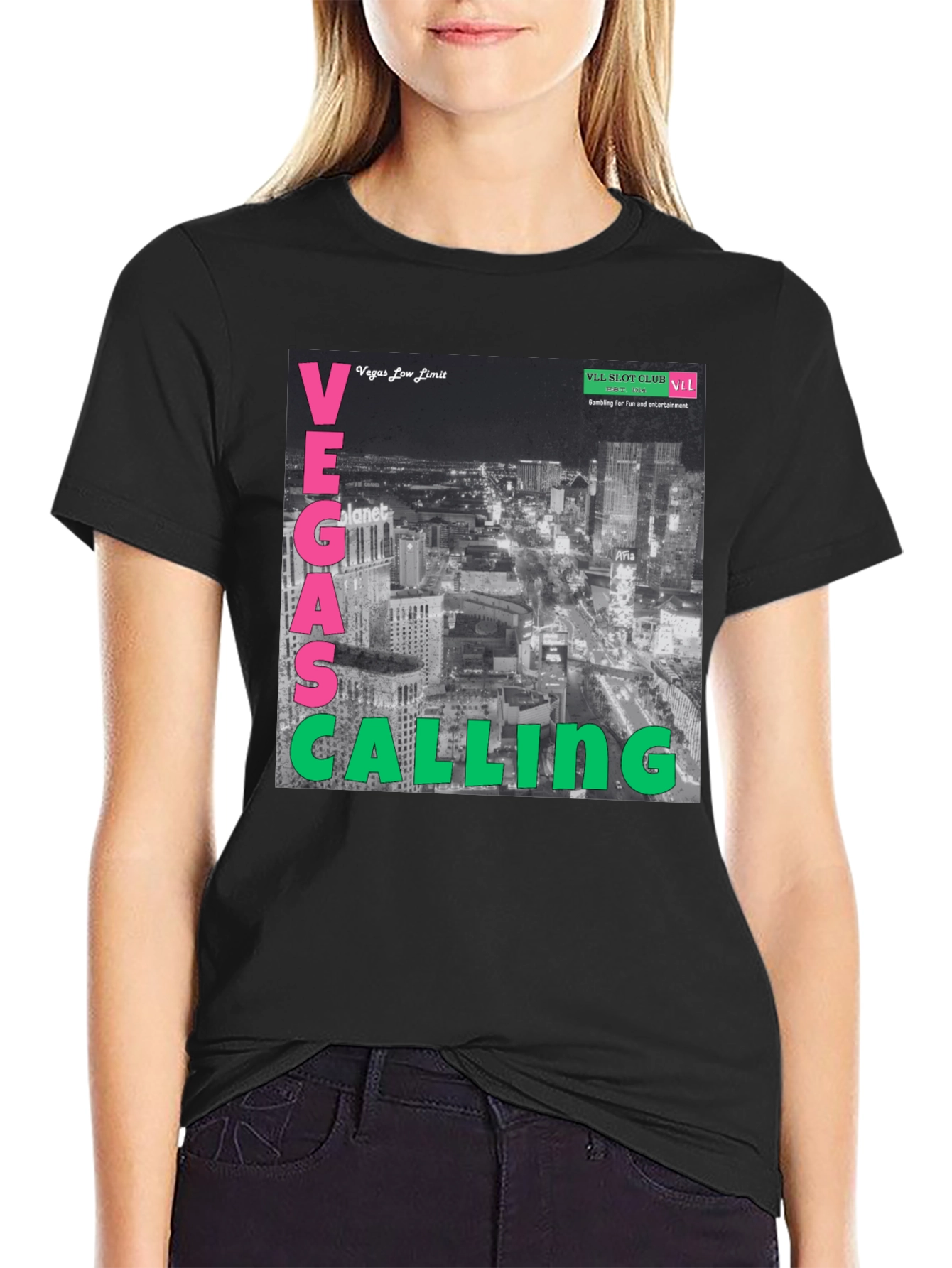 Vegas Calling Graphic T-Shirt