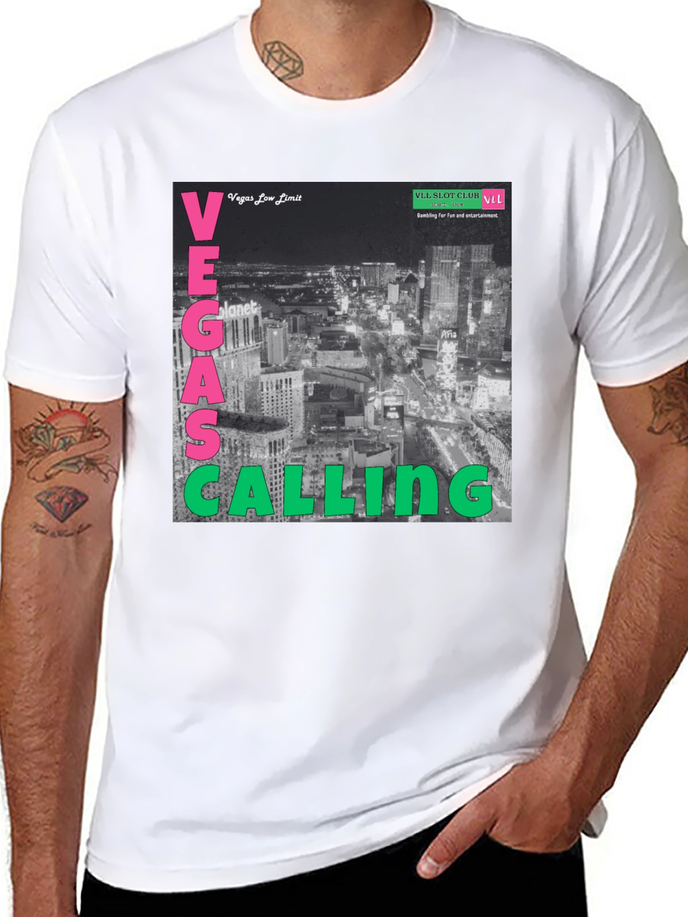 Vegas Calling Graphic T-Shirt