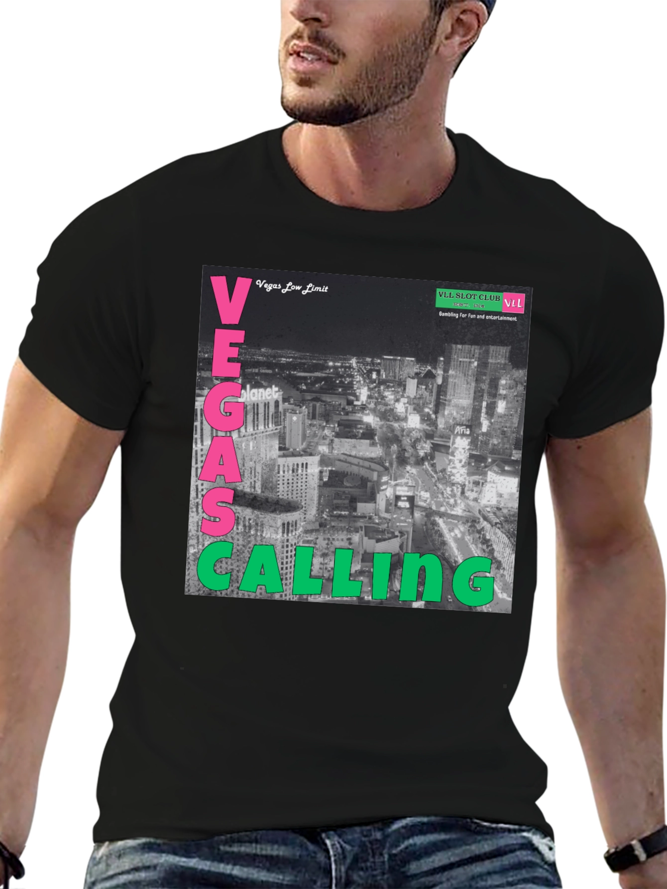 Vegas Calling Graphic T-Shirt