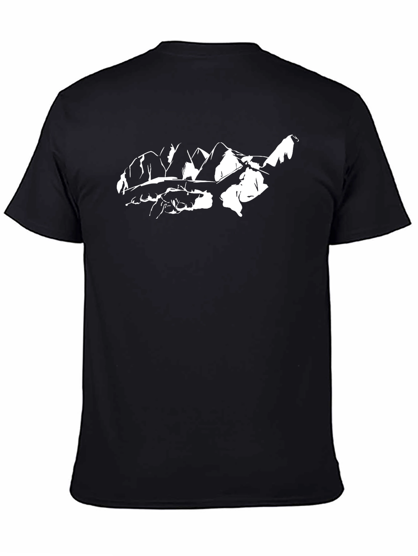 Mountain Graphic Black T-Shirt - Nature Lovers Tee