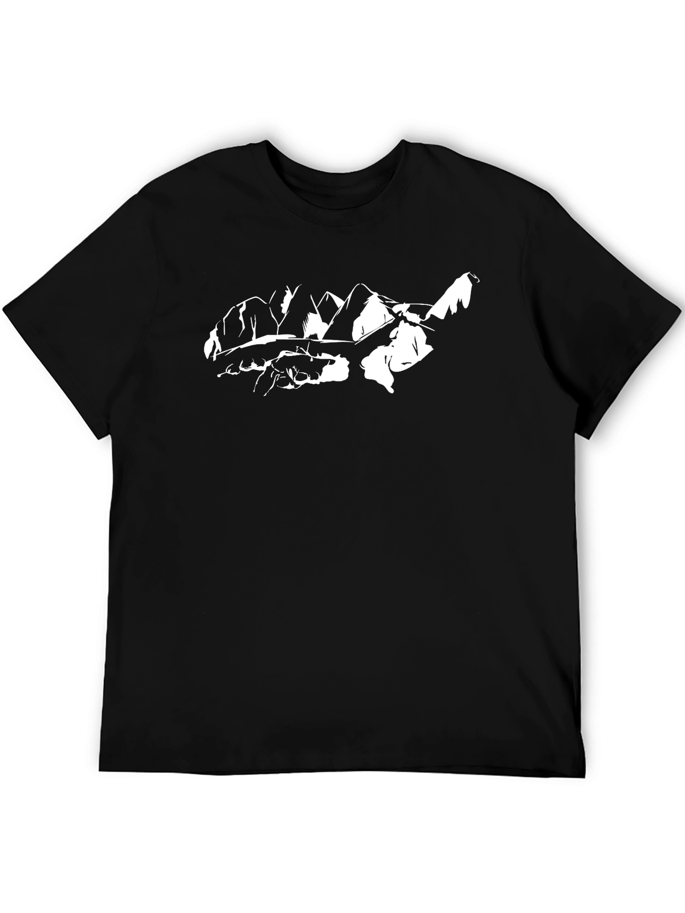 Mountain Graphic Black T-Shirt - Nature Lovers Tee