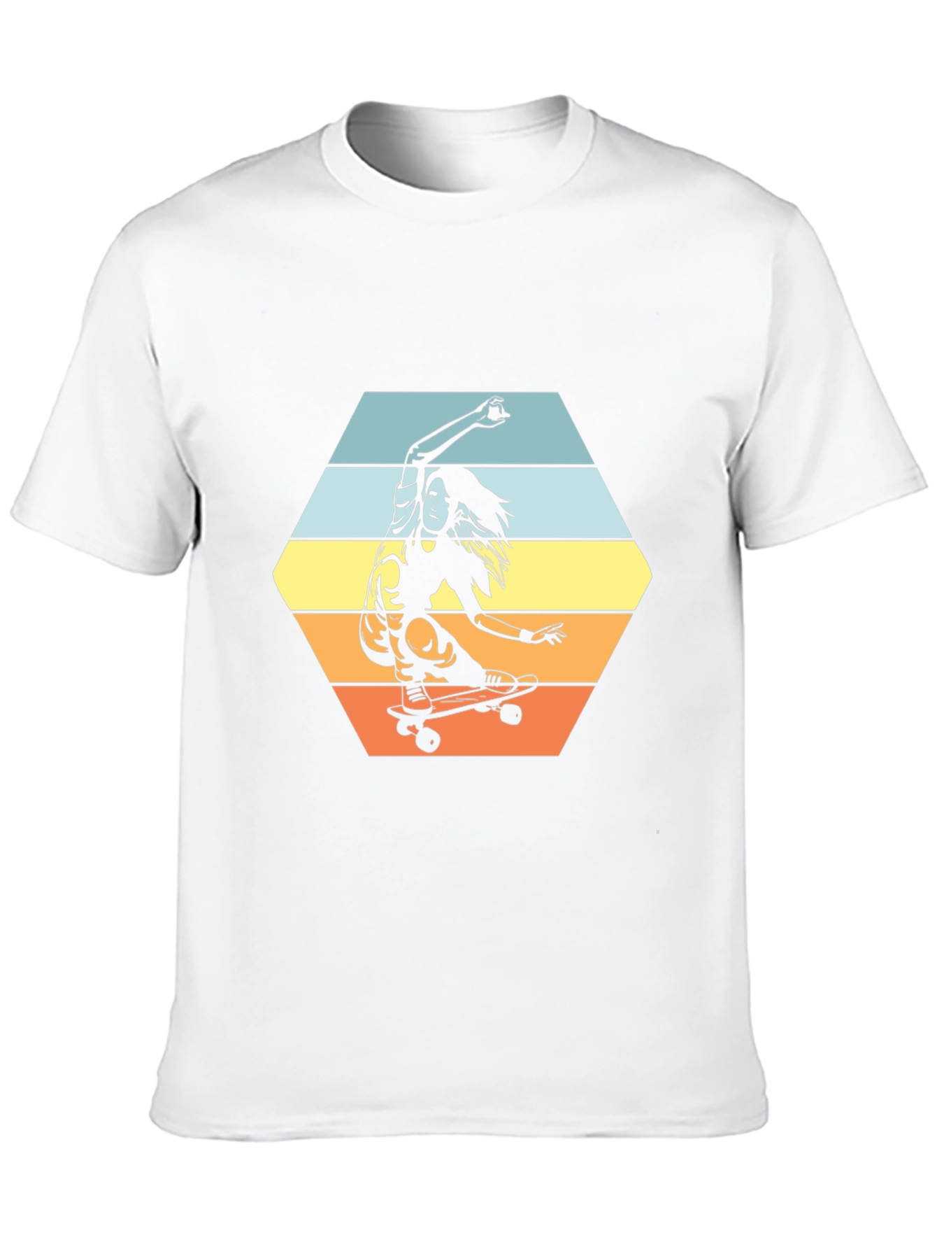 Skateboarder Graphic Tee - Retro Style