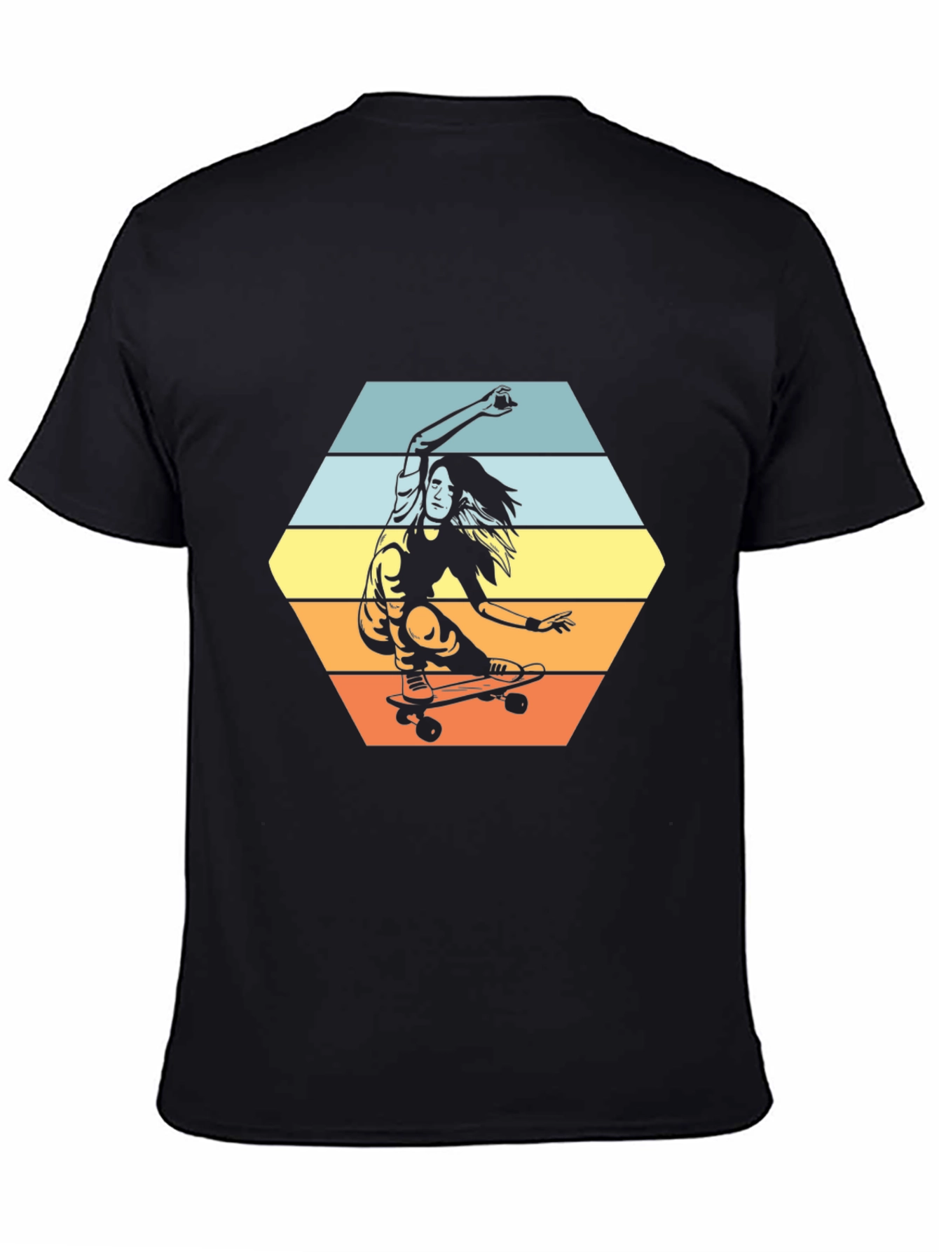 Skateboarder Graphic Tee - Retro Style