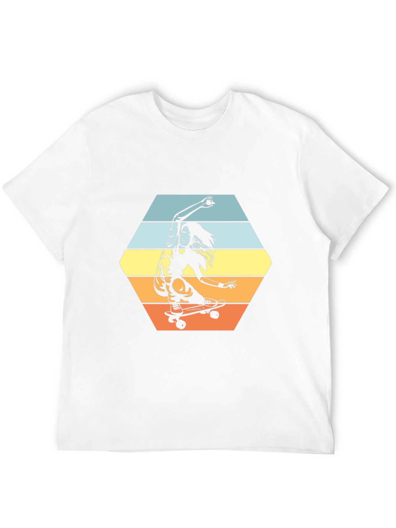Skateboarder Graphic Tee - Retro Style