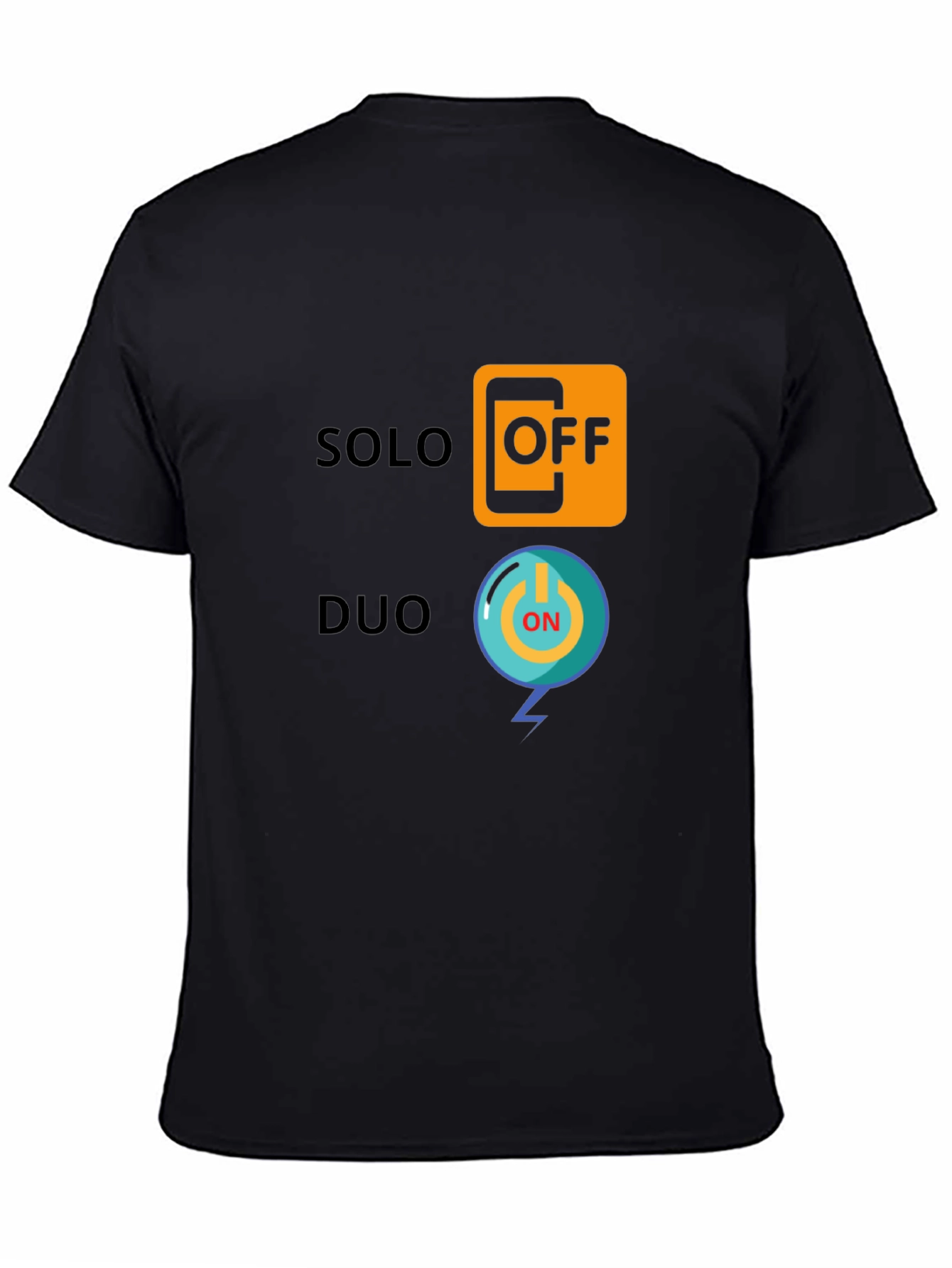Solo Off Duo On Black Graphic Tee