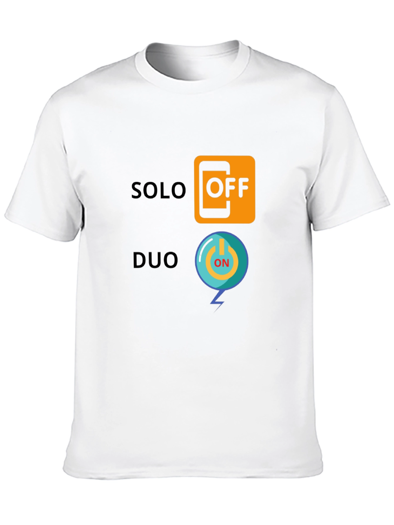 Solo Off Duo On Black Graphic Tee
