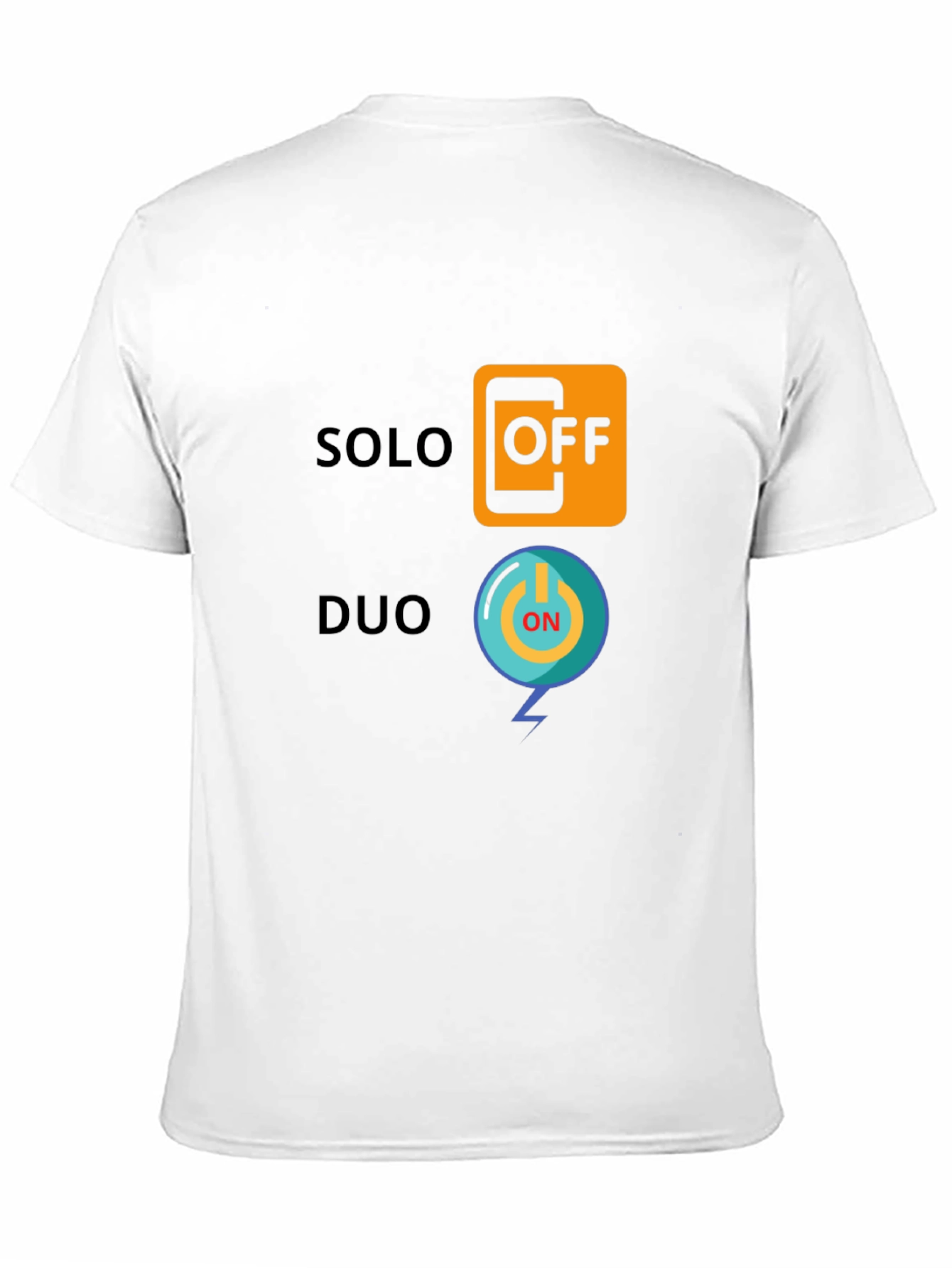 Solo Off Duo On Black Graphic Tee