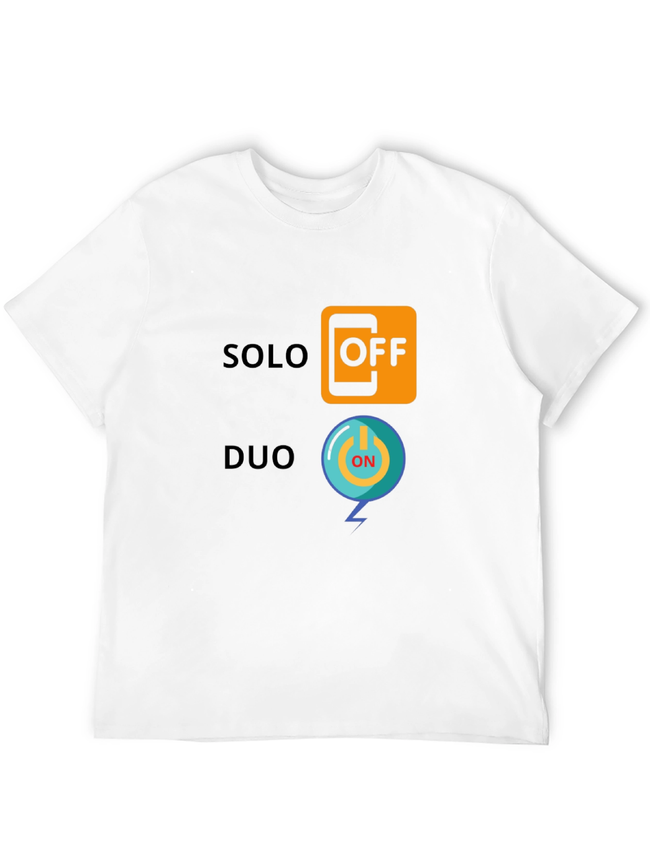 Solo Off Duo On Black Graphic Tee