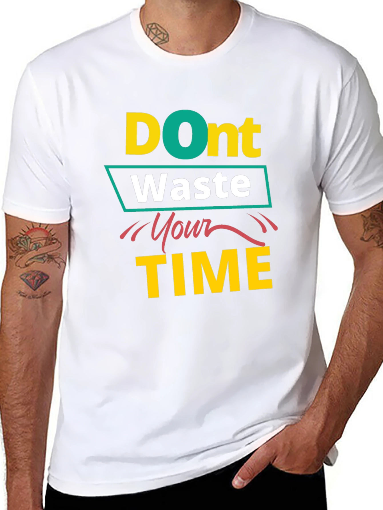Dont Waste Your Time Black T-Shirt