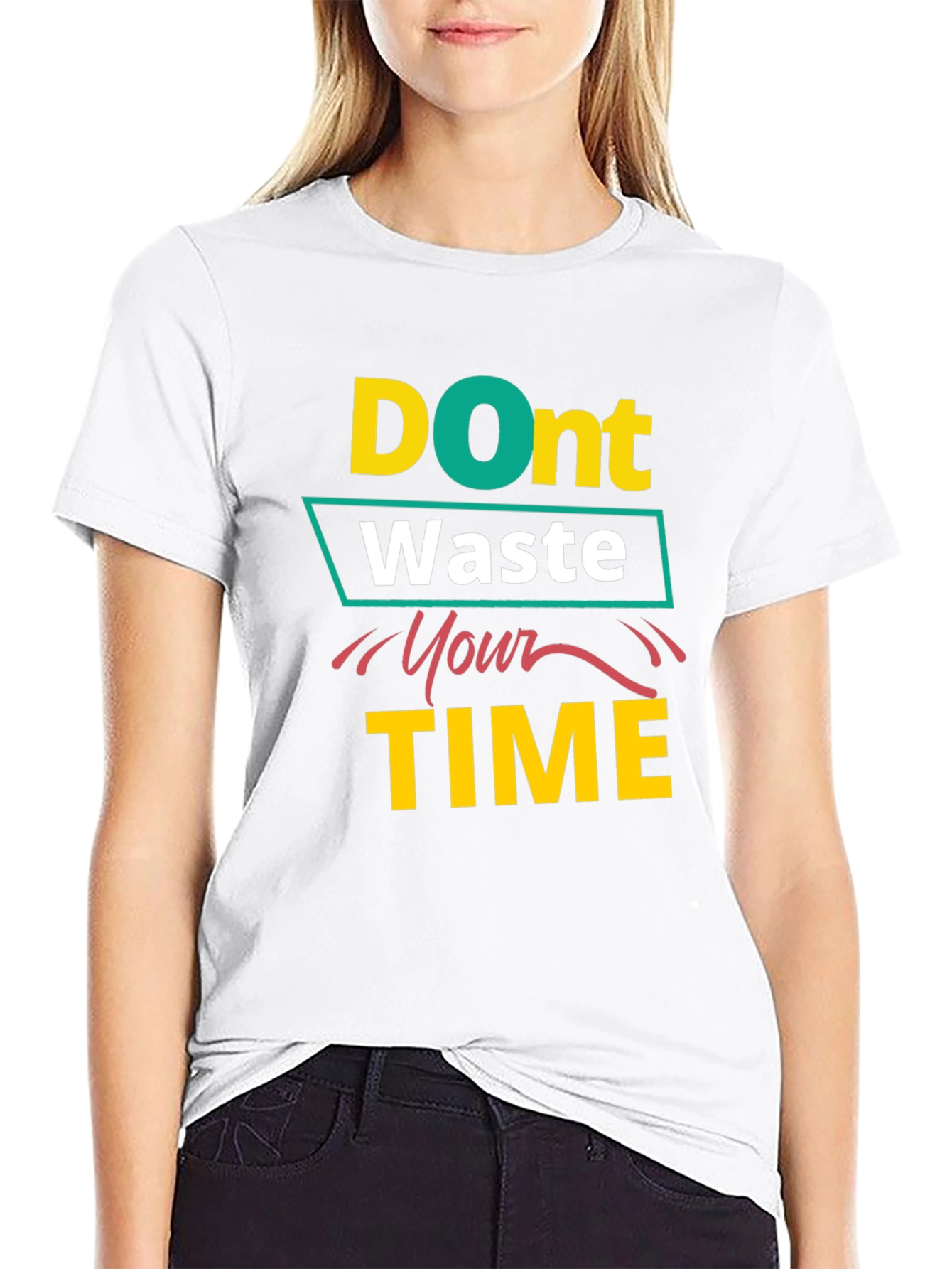 Dont Waste Your Time Black T-Shirt