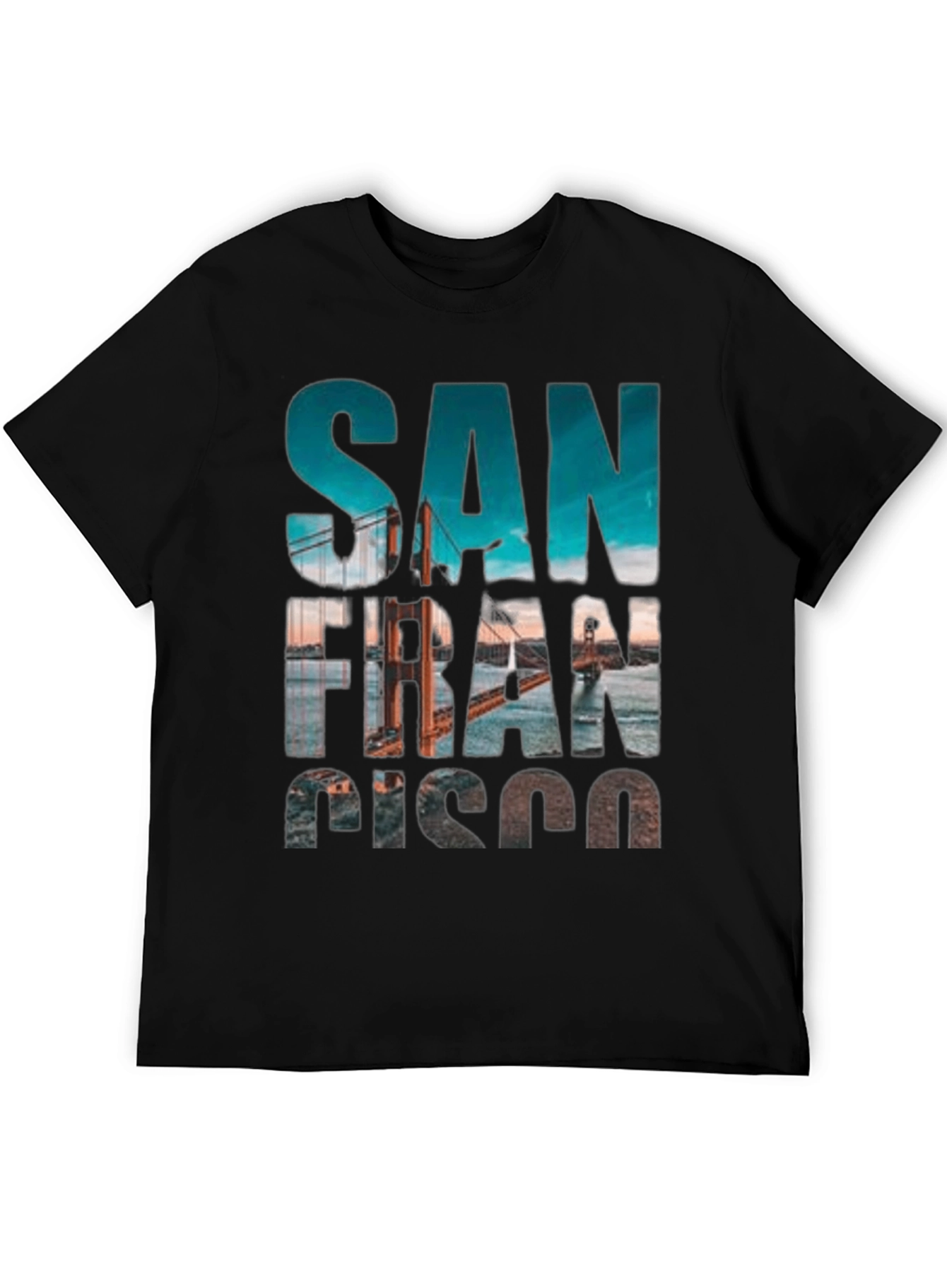 San Francisco Graphic Print T-Shirt - Black