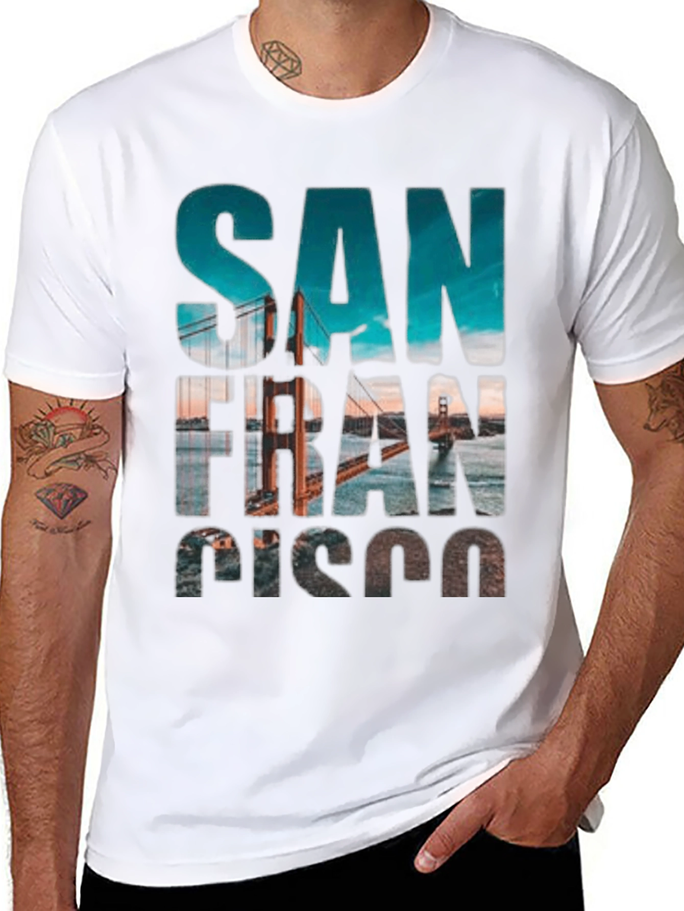 San Francisco Graphic Print T-Shirt - Black