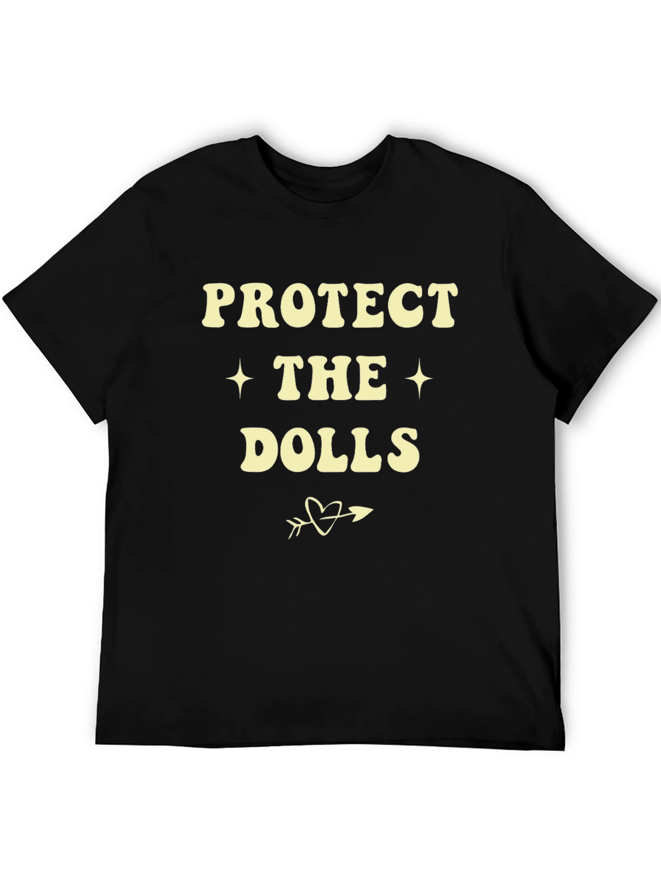 Protect the Dolls Graphic Tee - Unisex Black T-Shirt