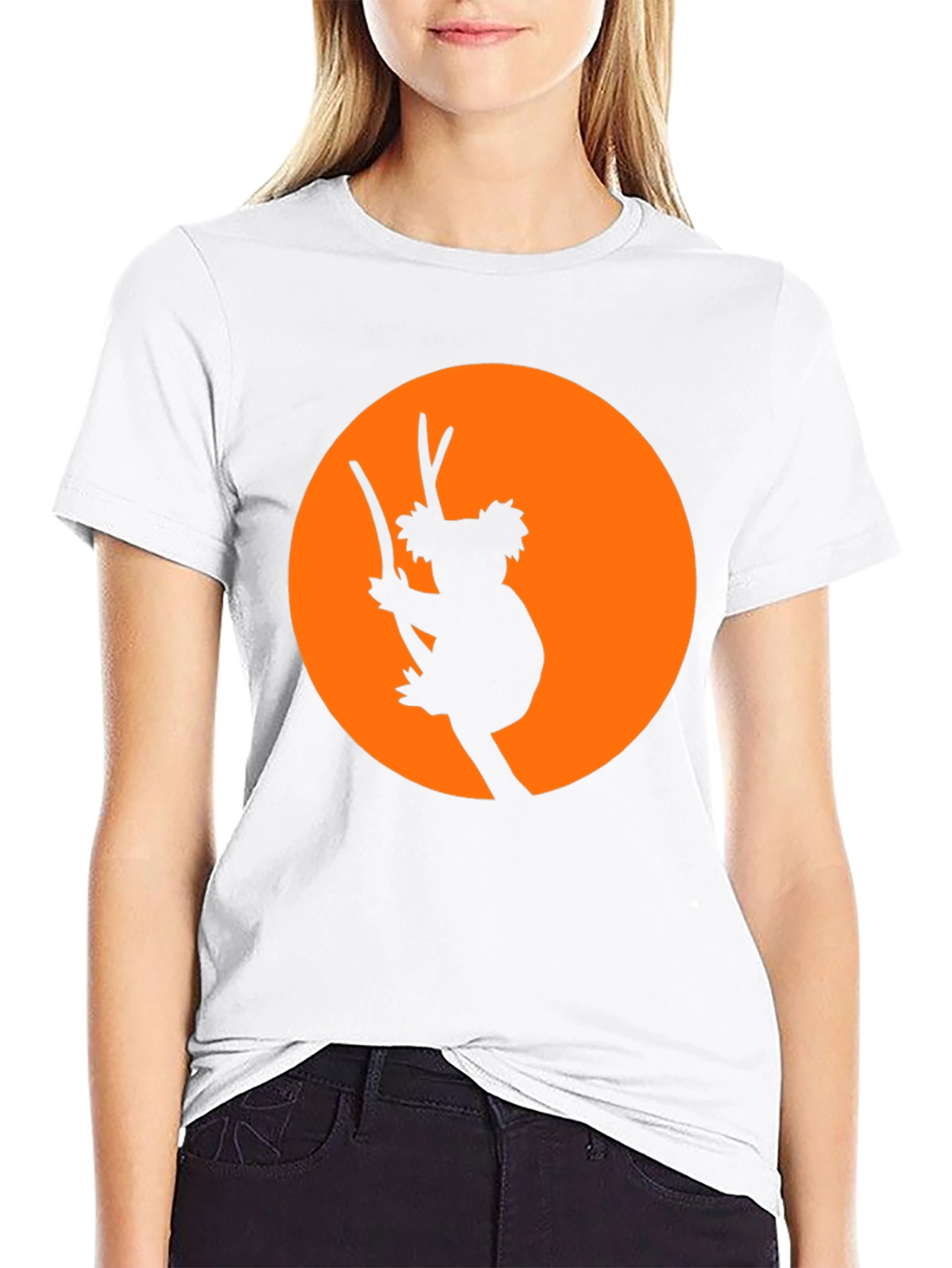 Koala Silhouette Graphic Tee - Black T-Shirt