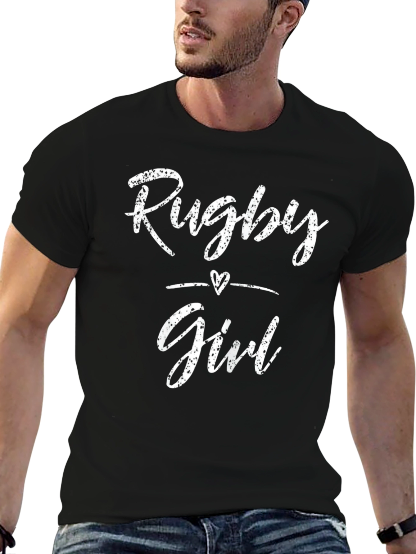 Rugby Girl Black T-Shirt