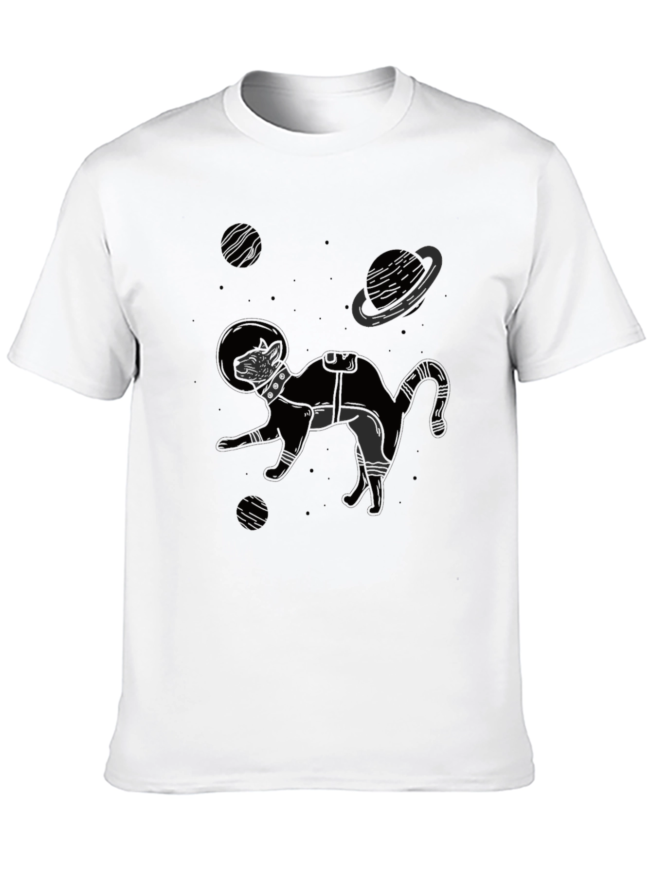Cat Astronaut T-Shirt - Space Explorer Tee