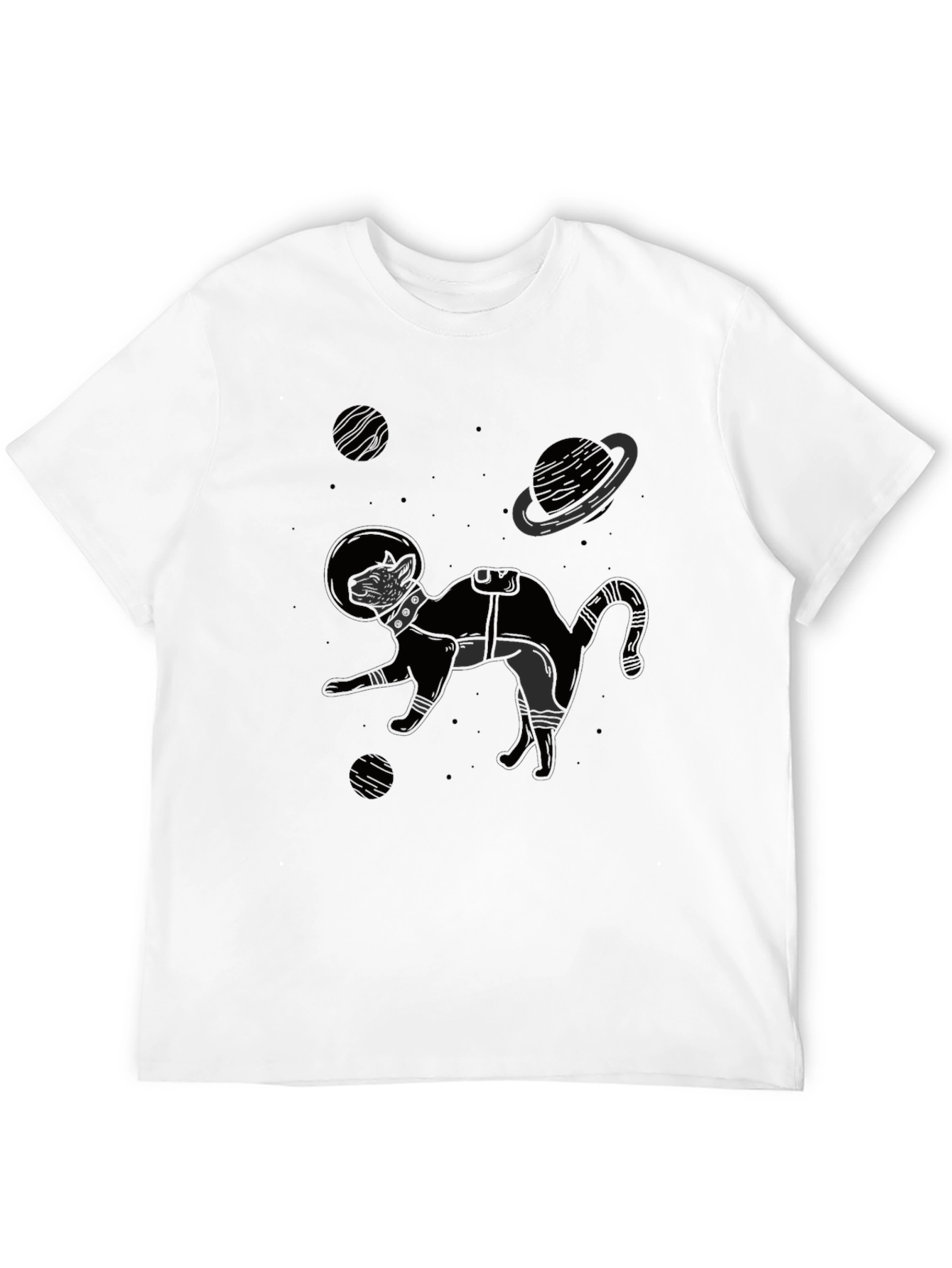 Cat Astronaut T-Shirt - Space Explorer Tee