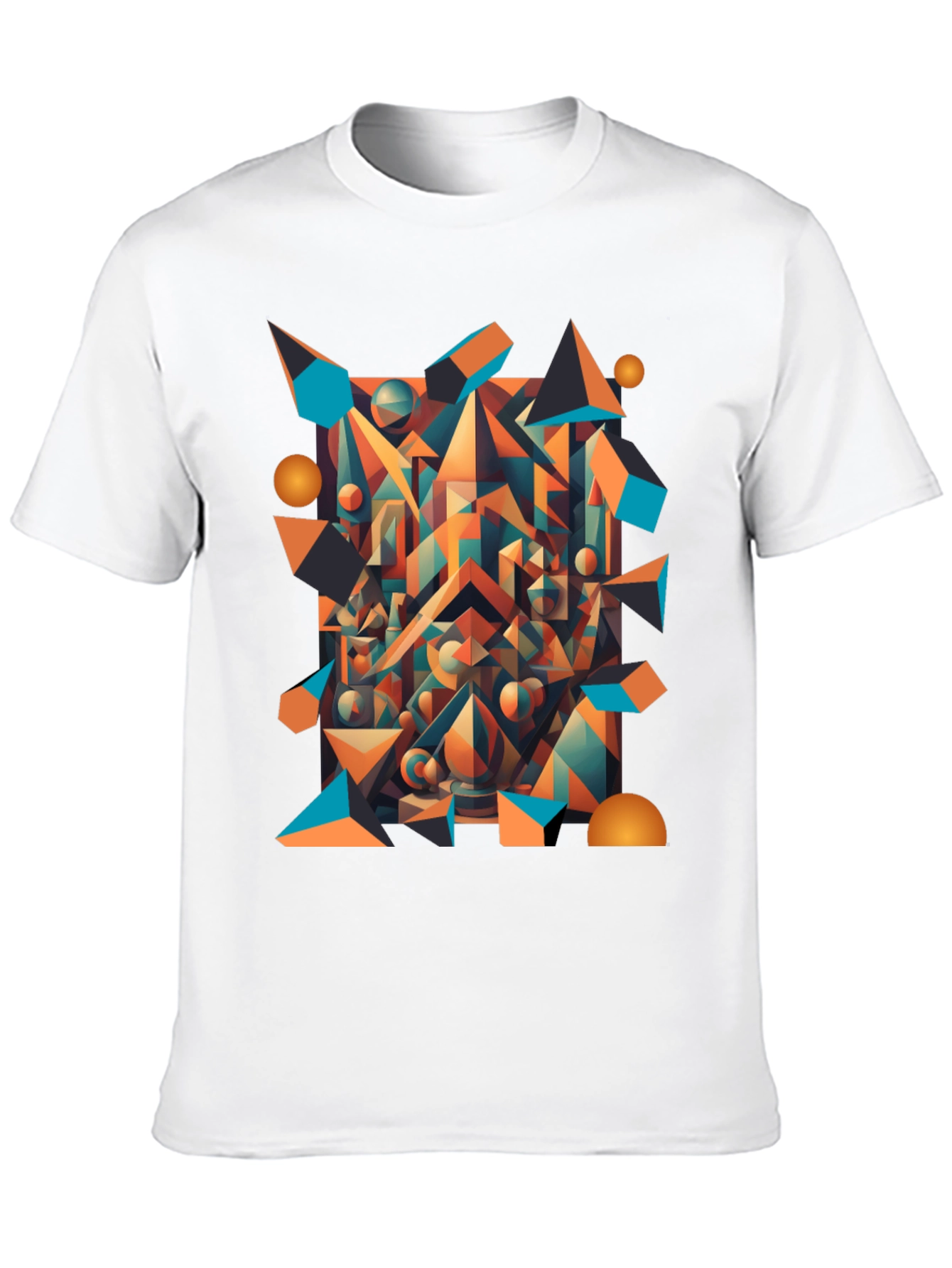 Abstract Geometric T-Shirt - Modern Art Wear