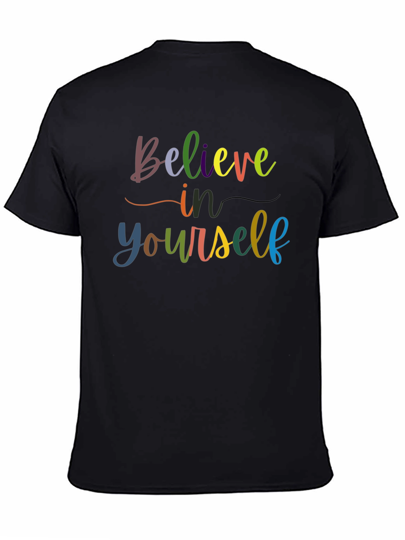 Believe in Yourself Graphic Tee - Black