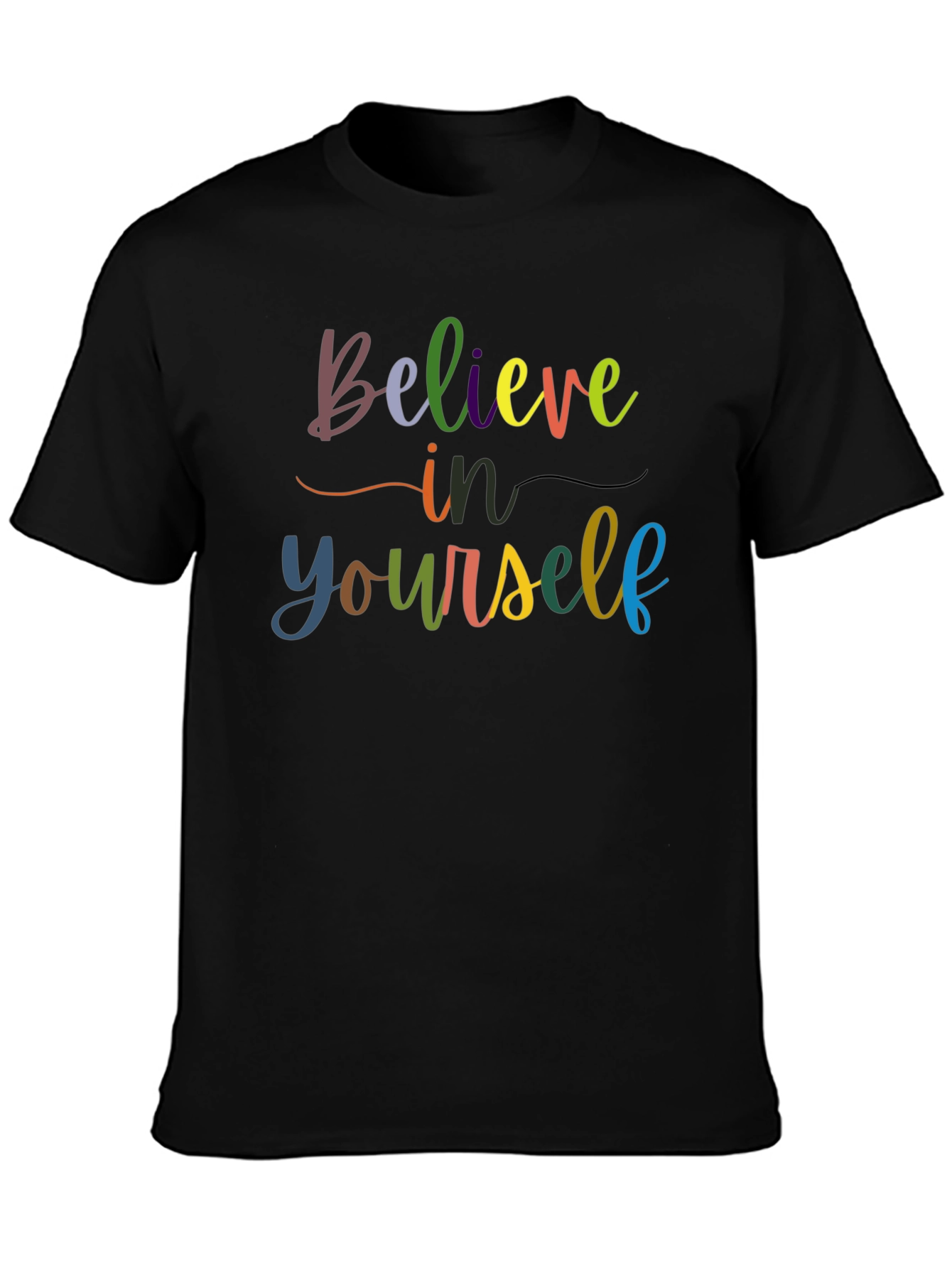 Believe in Yourself Graphic Tee - Black