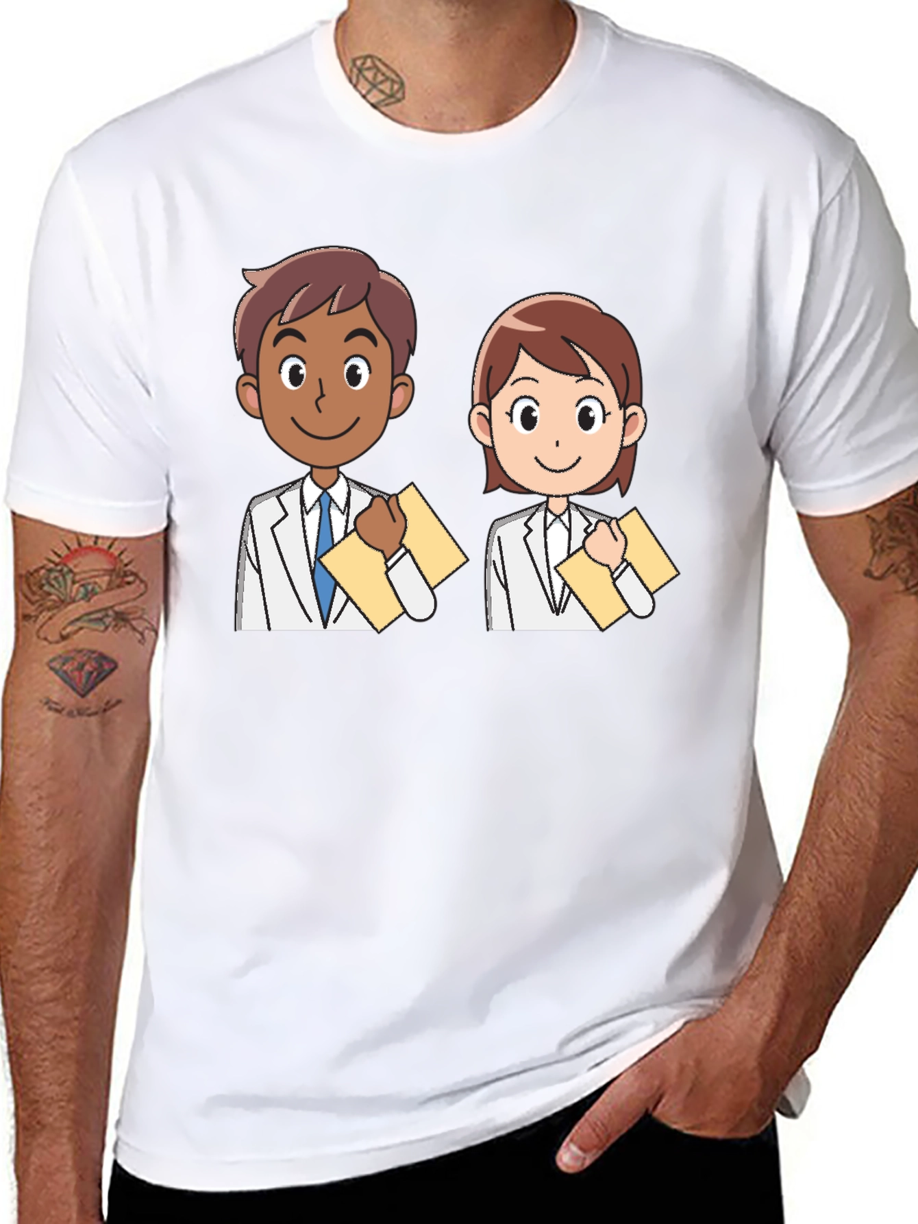 Doctors Cartoon Graphic T-Shirt