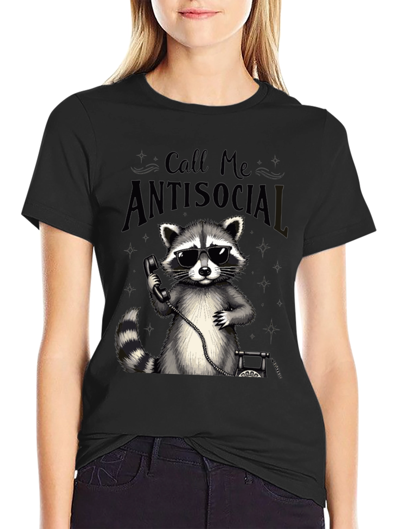 Antisocial Raccoon Graphic Tee