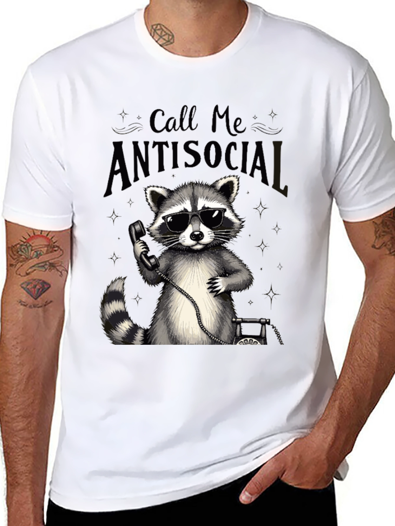 Antisocial Raccoon Graphic Tee