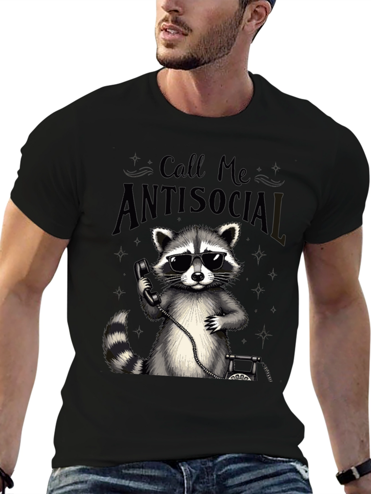 Antisocial Raccoon Graphic Tee