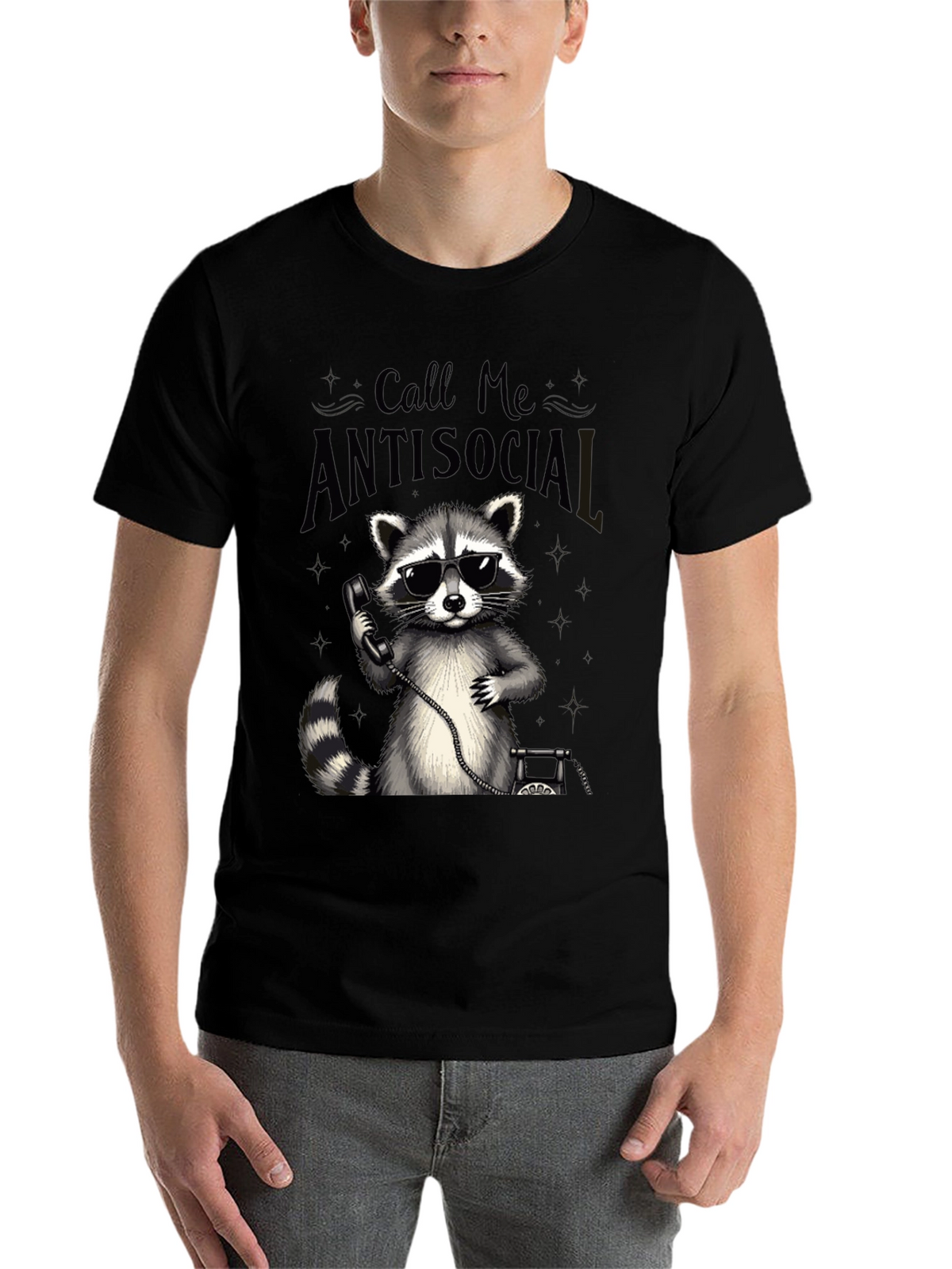 Antisocial Raccoon Graphic Tee