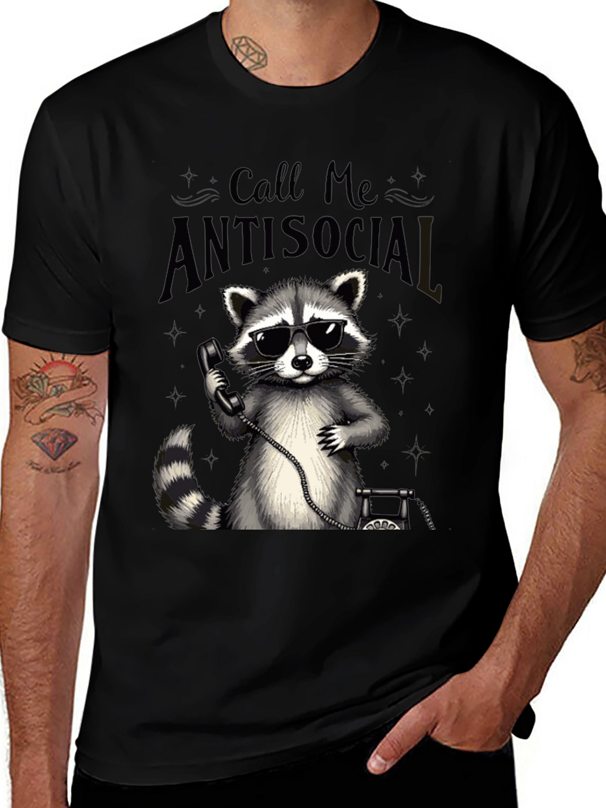 Antisocial Raccoon Graphic Tee