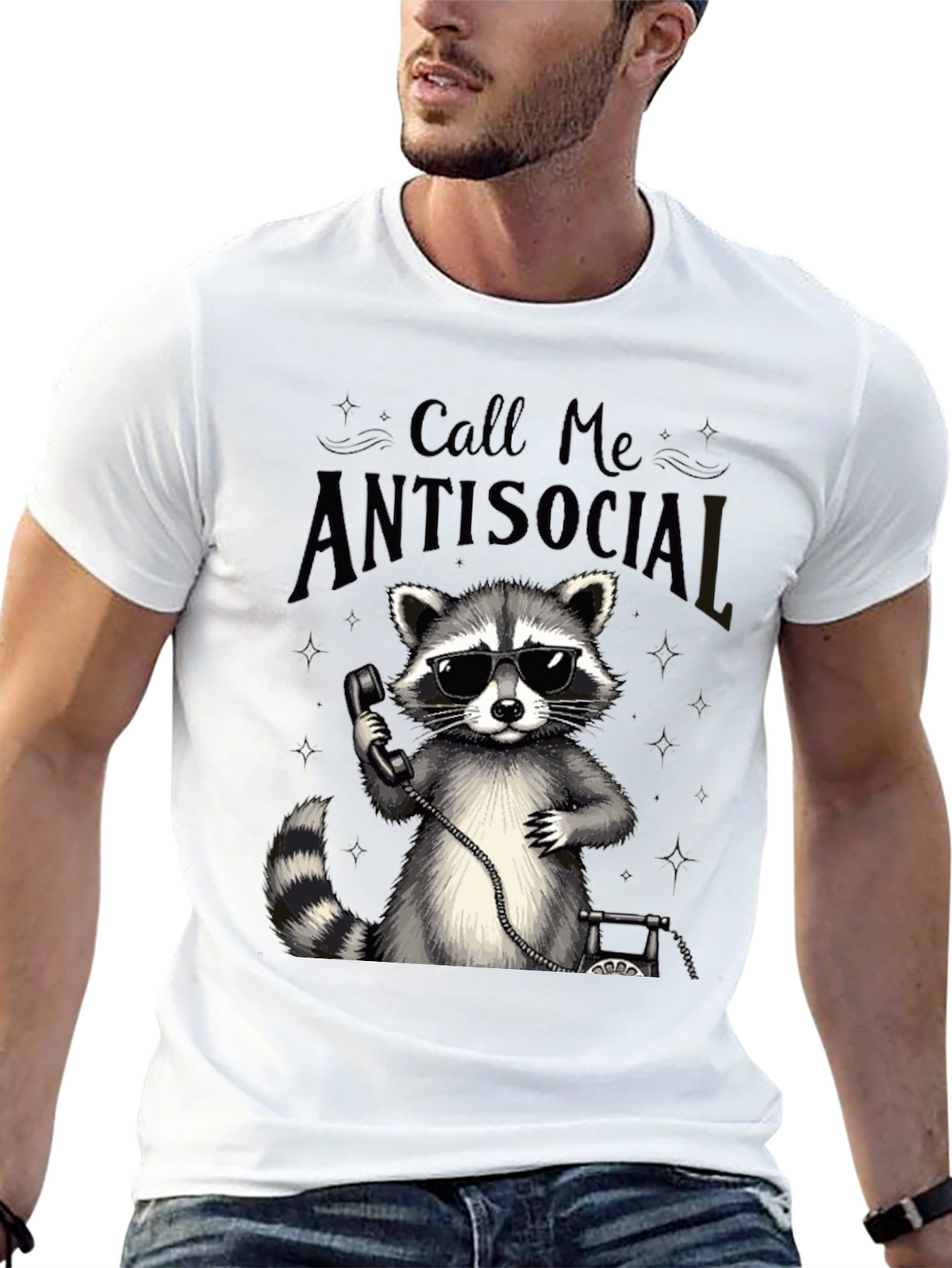 Antisocial Raccoon Graphic Tee