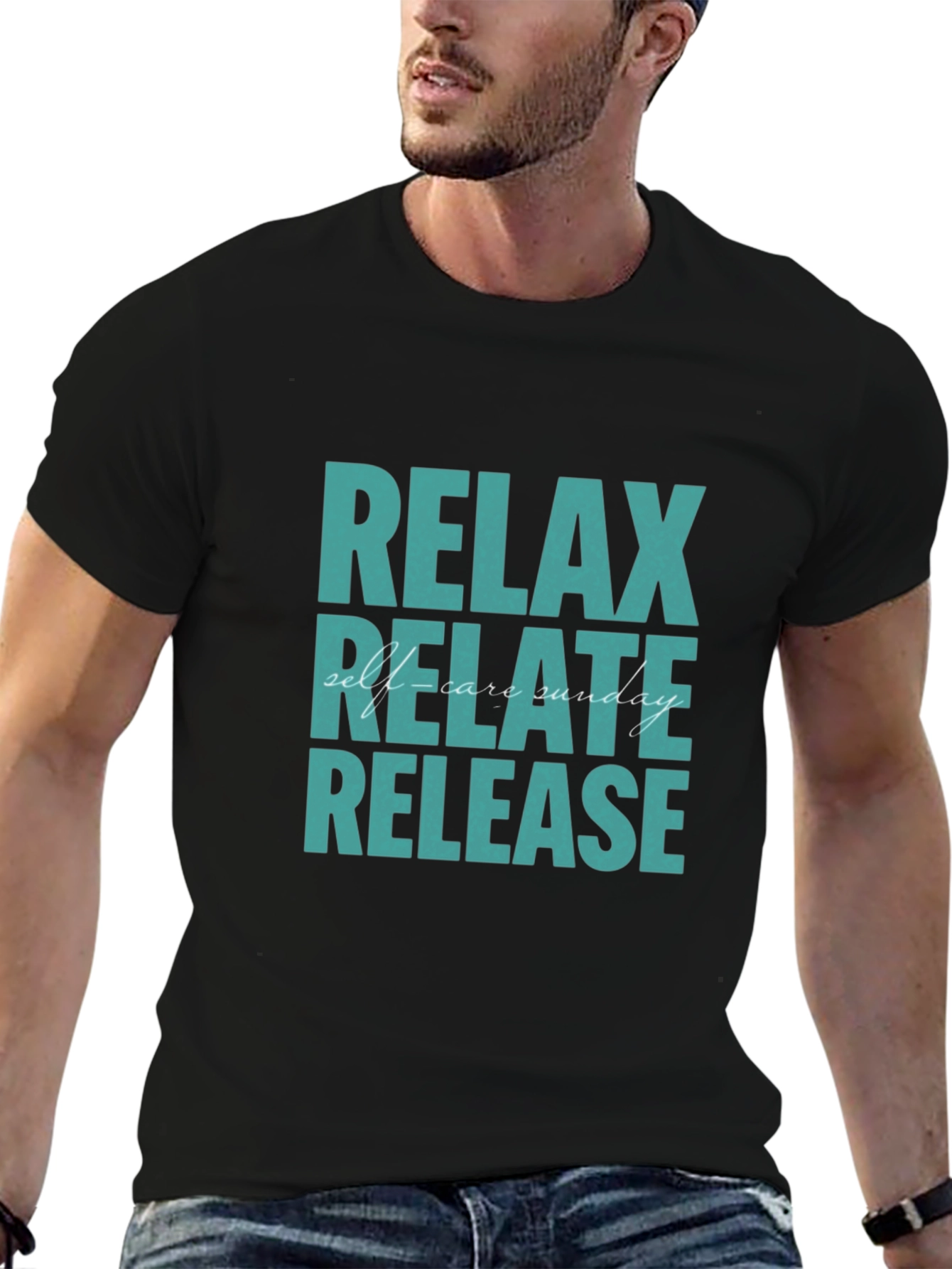 Relax Relate Release T-Shirt - Self-Care Sunday Tee