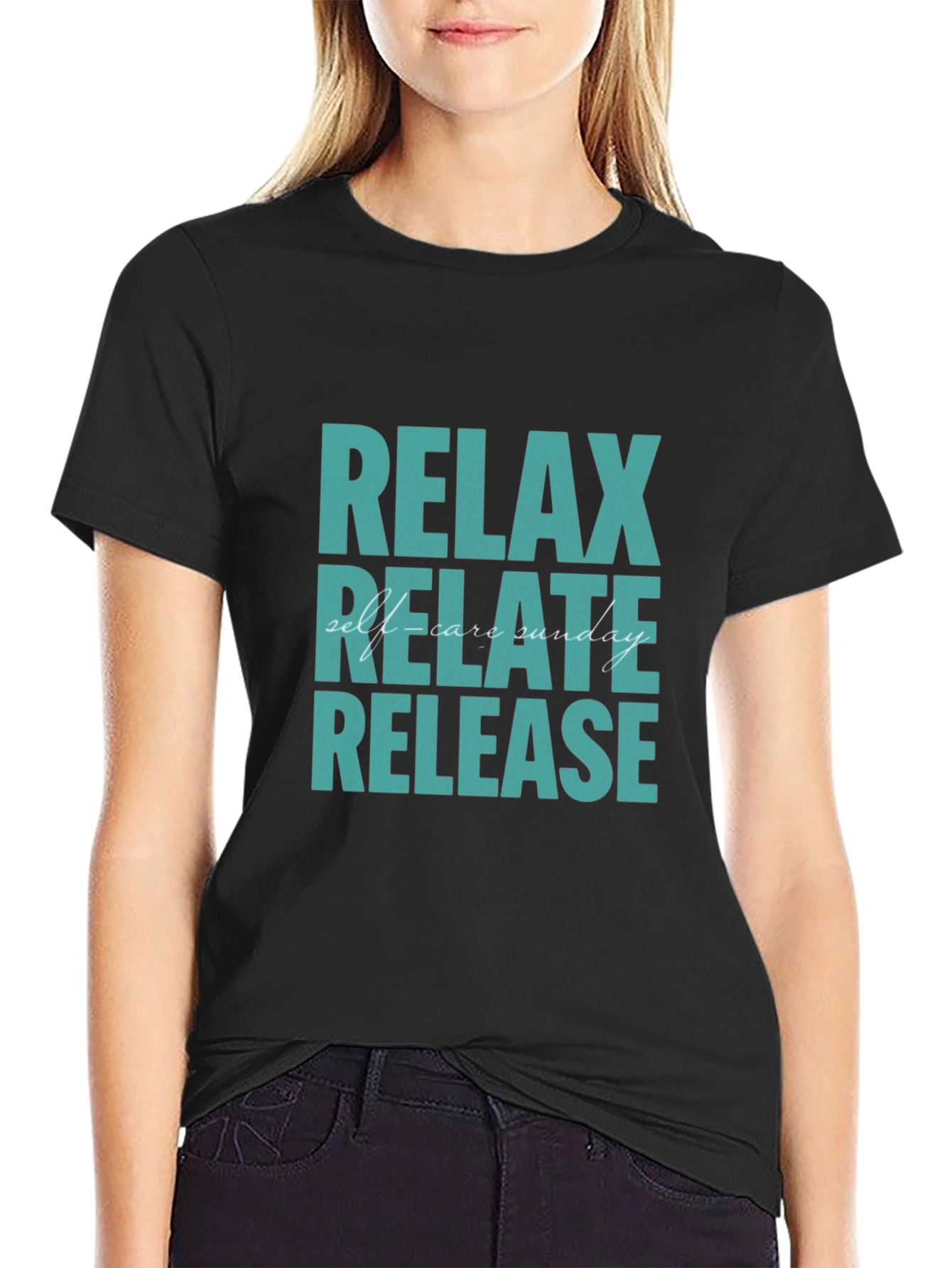 Relax Relate Release T-Shirt - Self-Care Sunday Tee