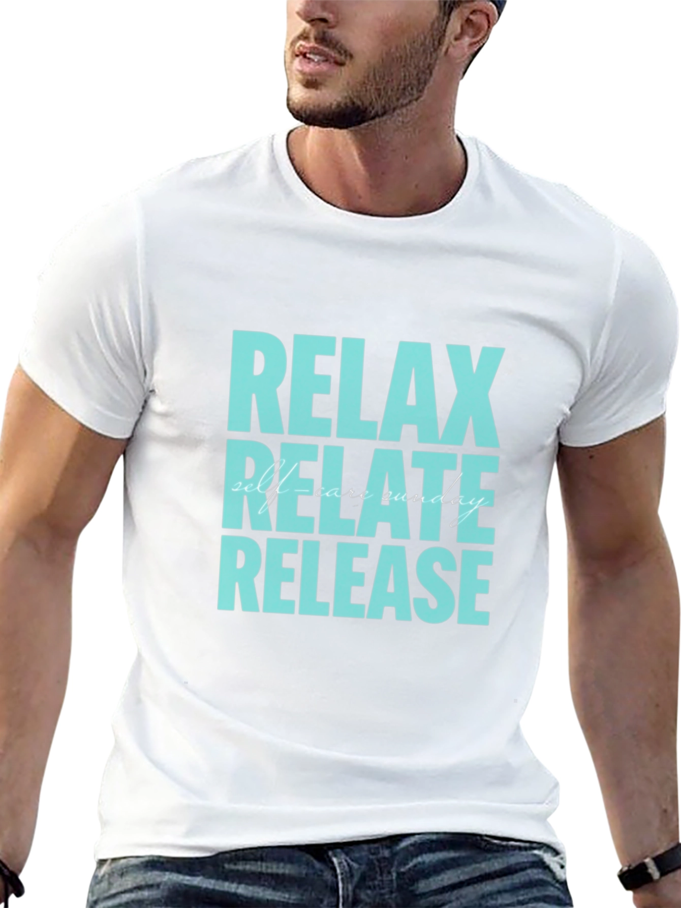 Relax Relate Release T-Shirt - Self-Care Sunday Tee