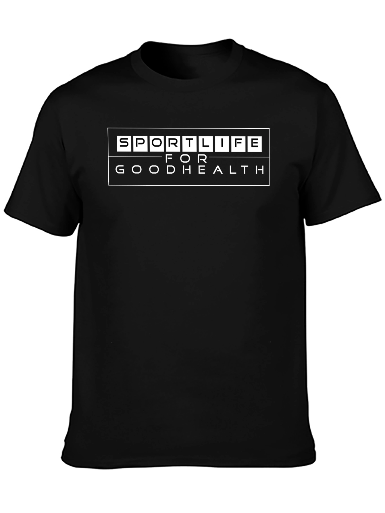 Sportlife T-Shirt - Good Health Black Tee