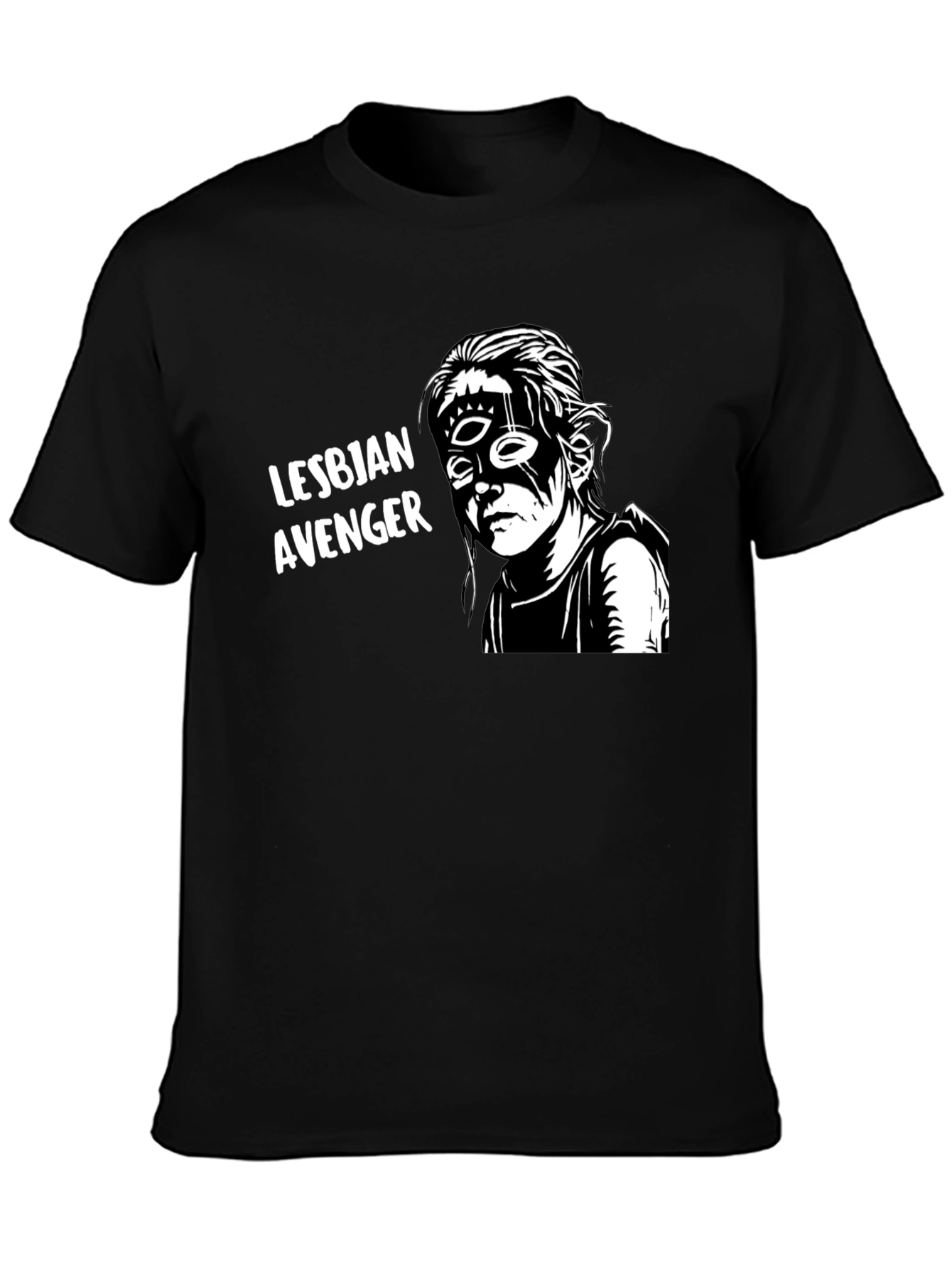 Lesbian Avenger Graphic Tee - Unisex Black Shirt